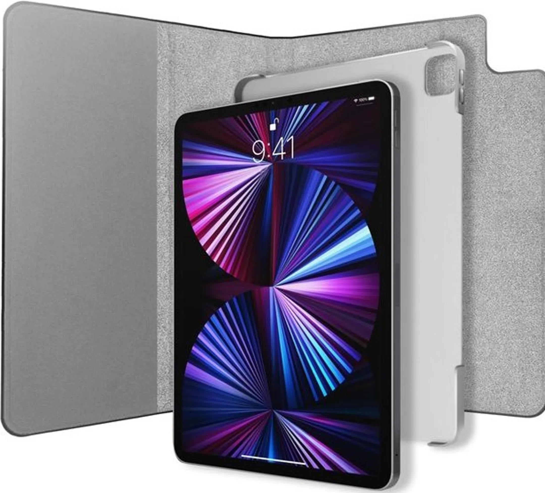 Adeqwat Étui livre 2-en-1 pour iPad Pro (2021) - Noir image