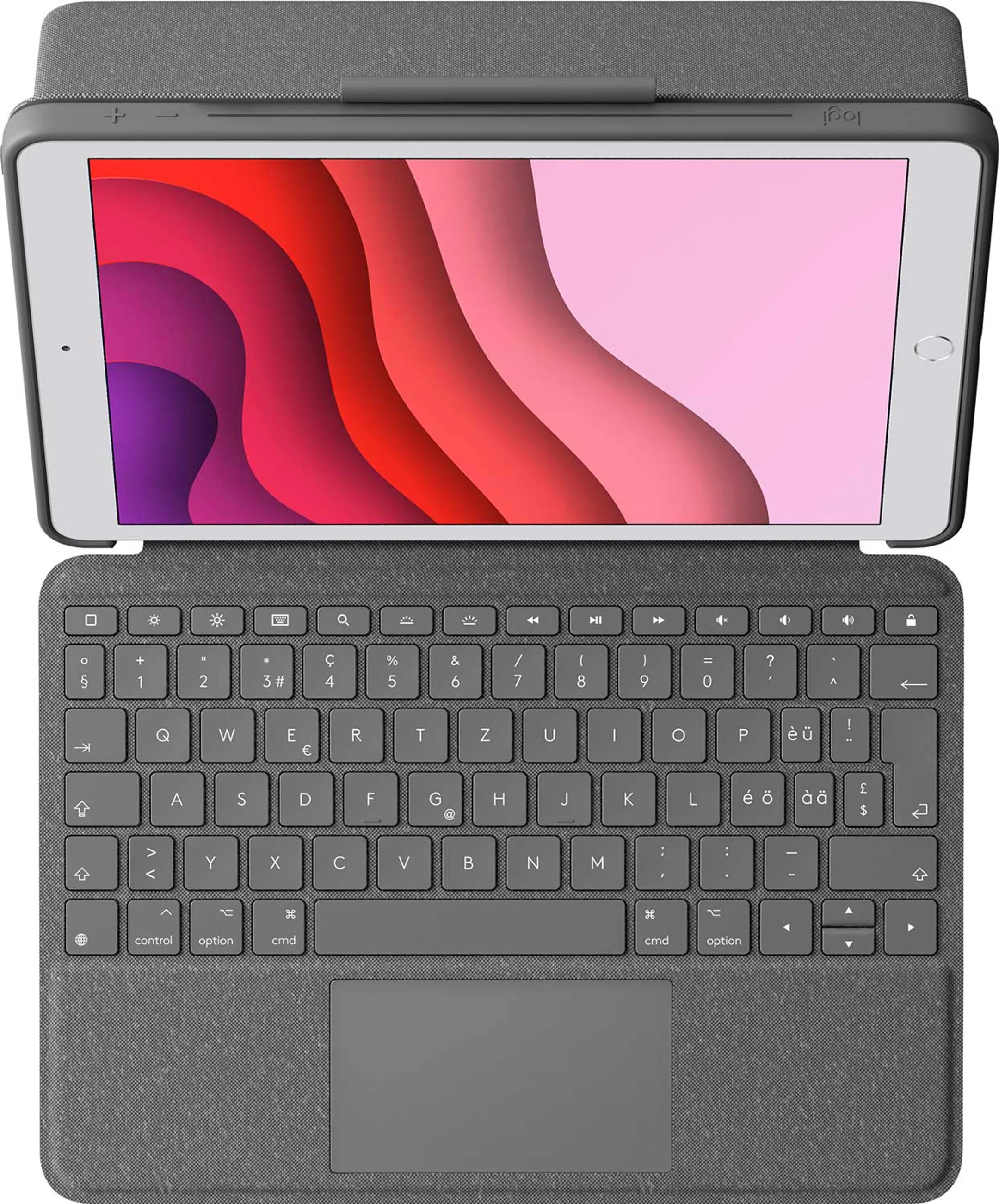 Logitech Étui clavier Combo Touch pour iPad (7th, 8th & 9th Gen) - QWERTZ (SF) - Graphite image