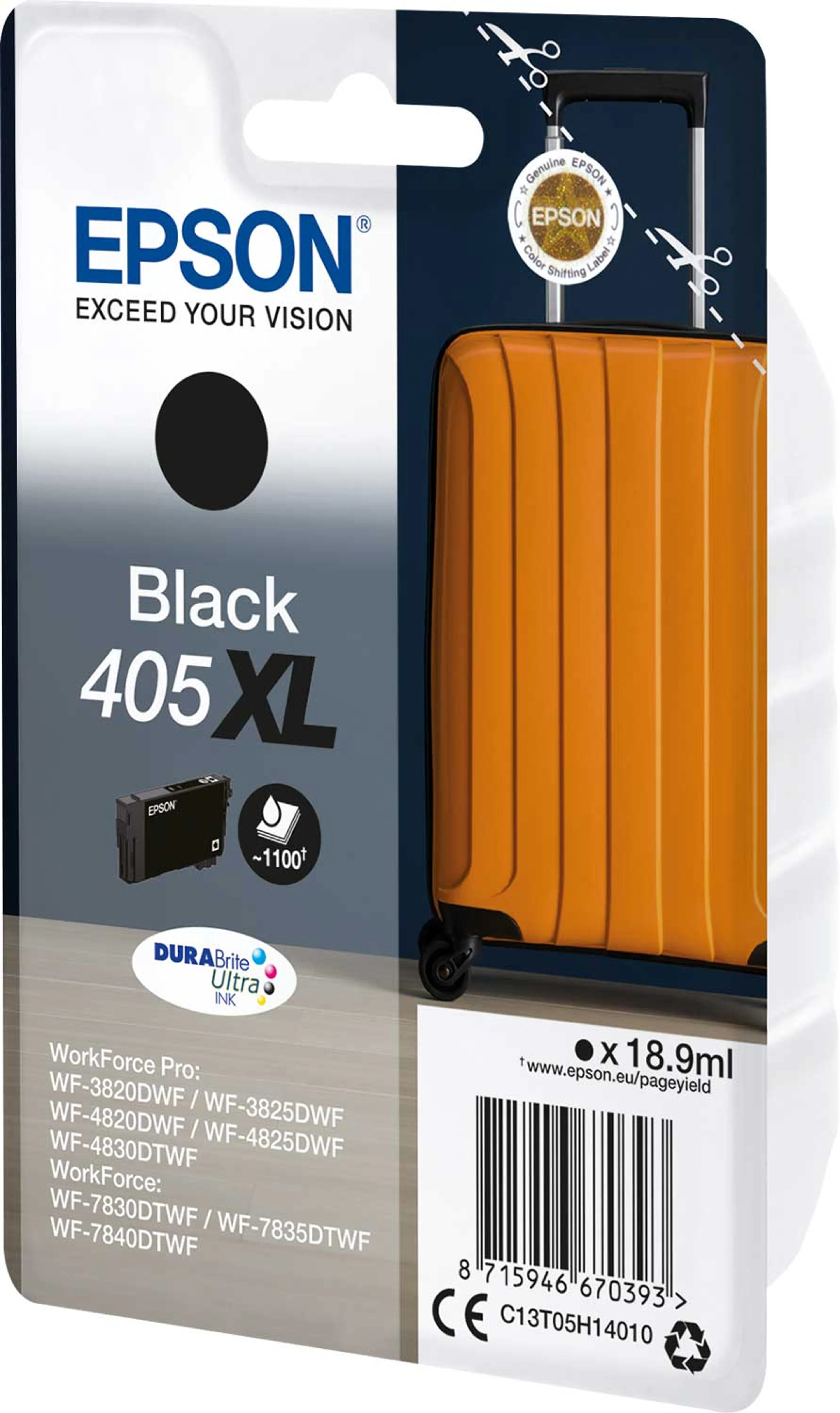 Tintenpatrone DURABrite Ultra 405XL - Schwarz
