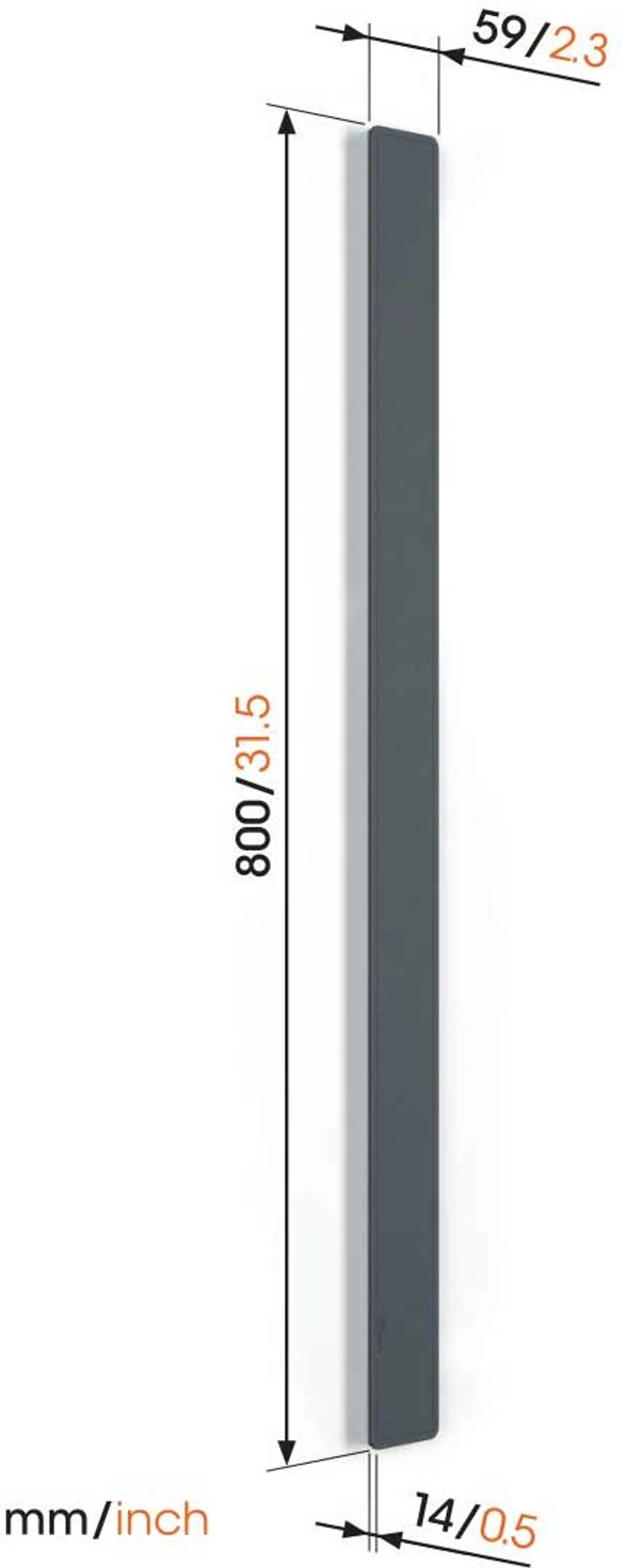 Vogels Kabelkanal - 80 cm - TVA 6000 - Schwarz image