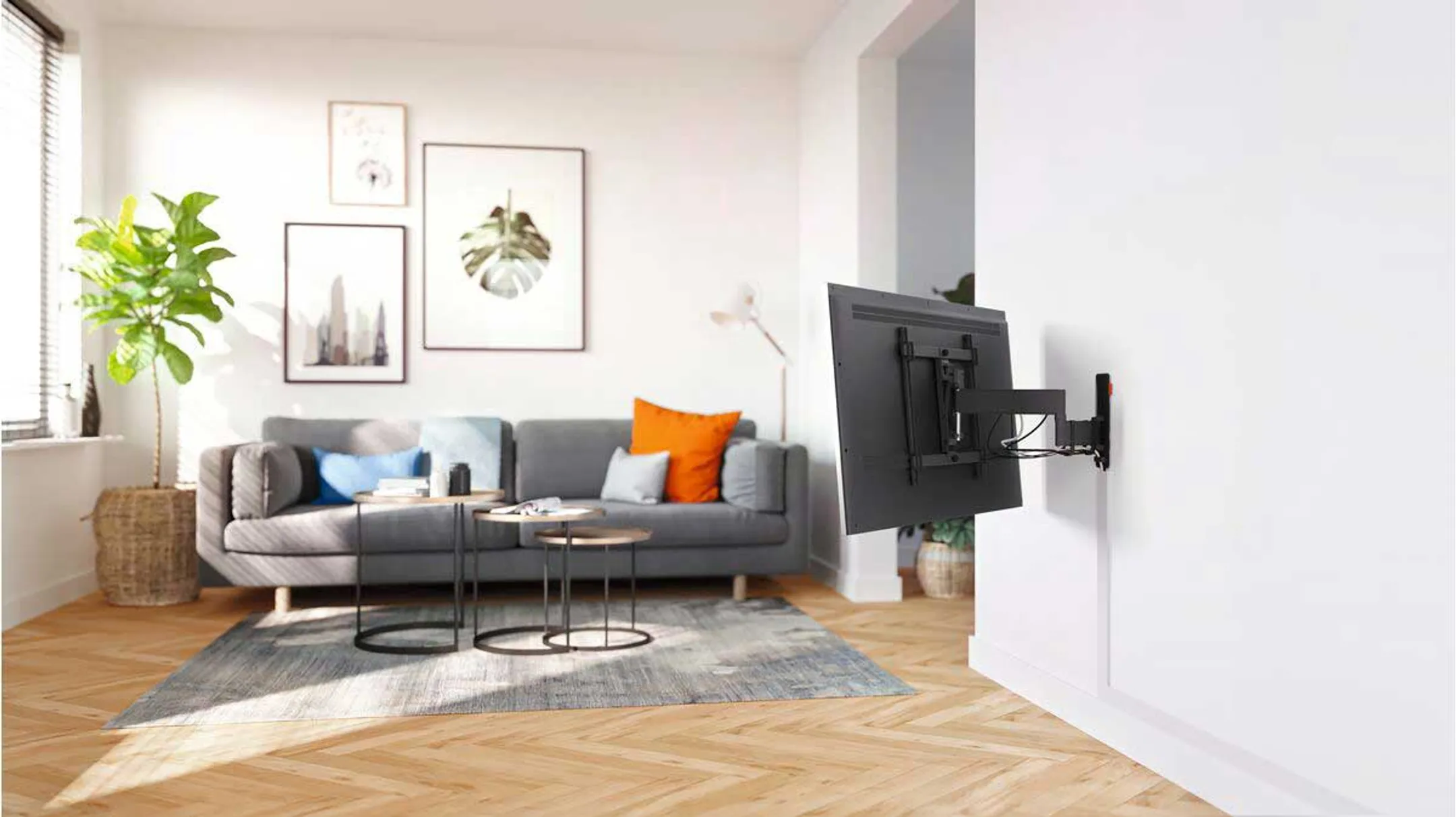 Vogels Chemin de câbles - 80 cm - TVA 6000 - Blanc image