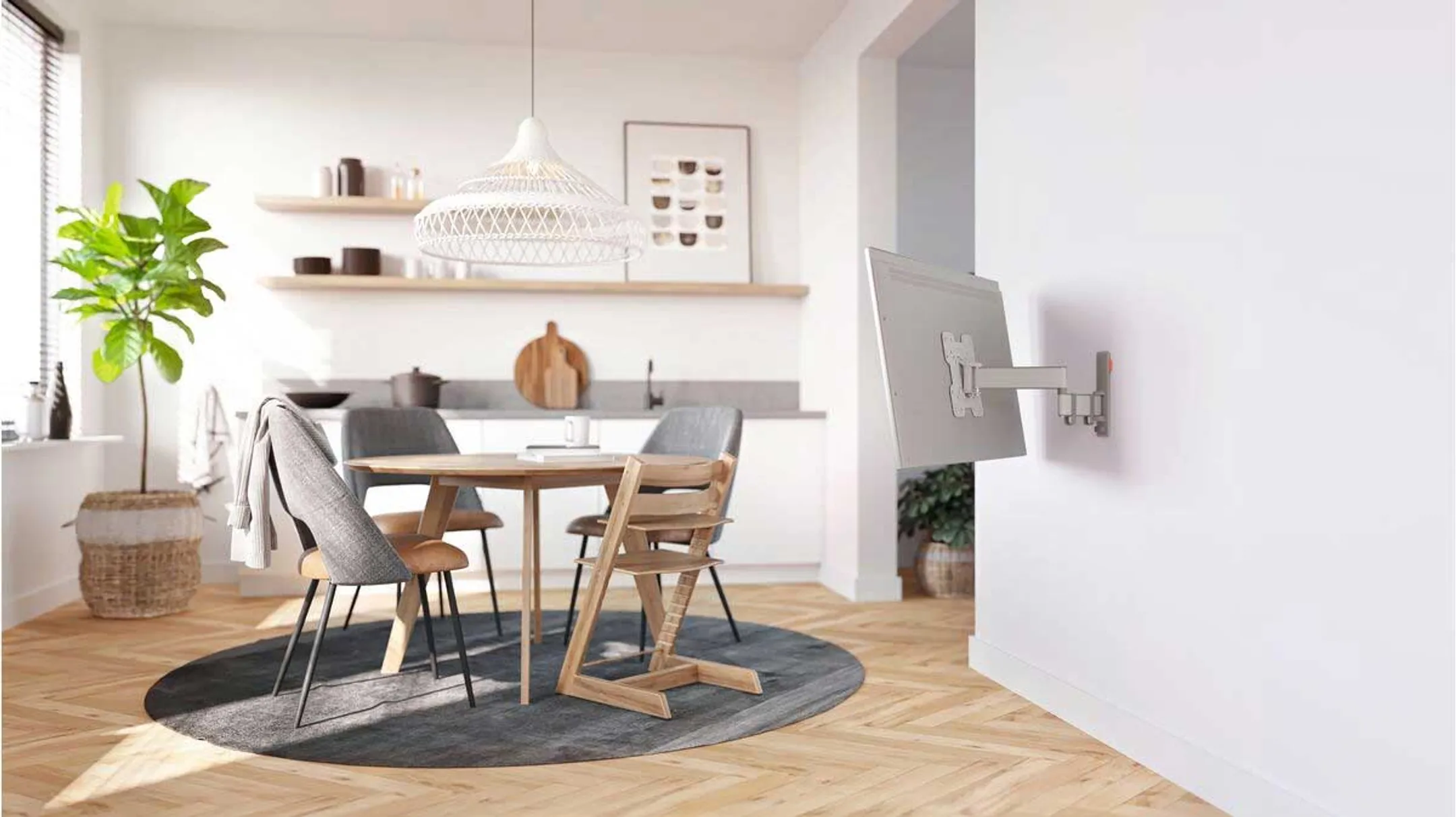 Vogels Support TV orientable TVM 3245 - 19" à 43" - Blanc image