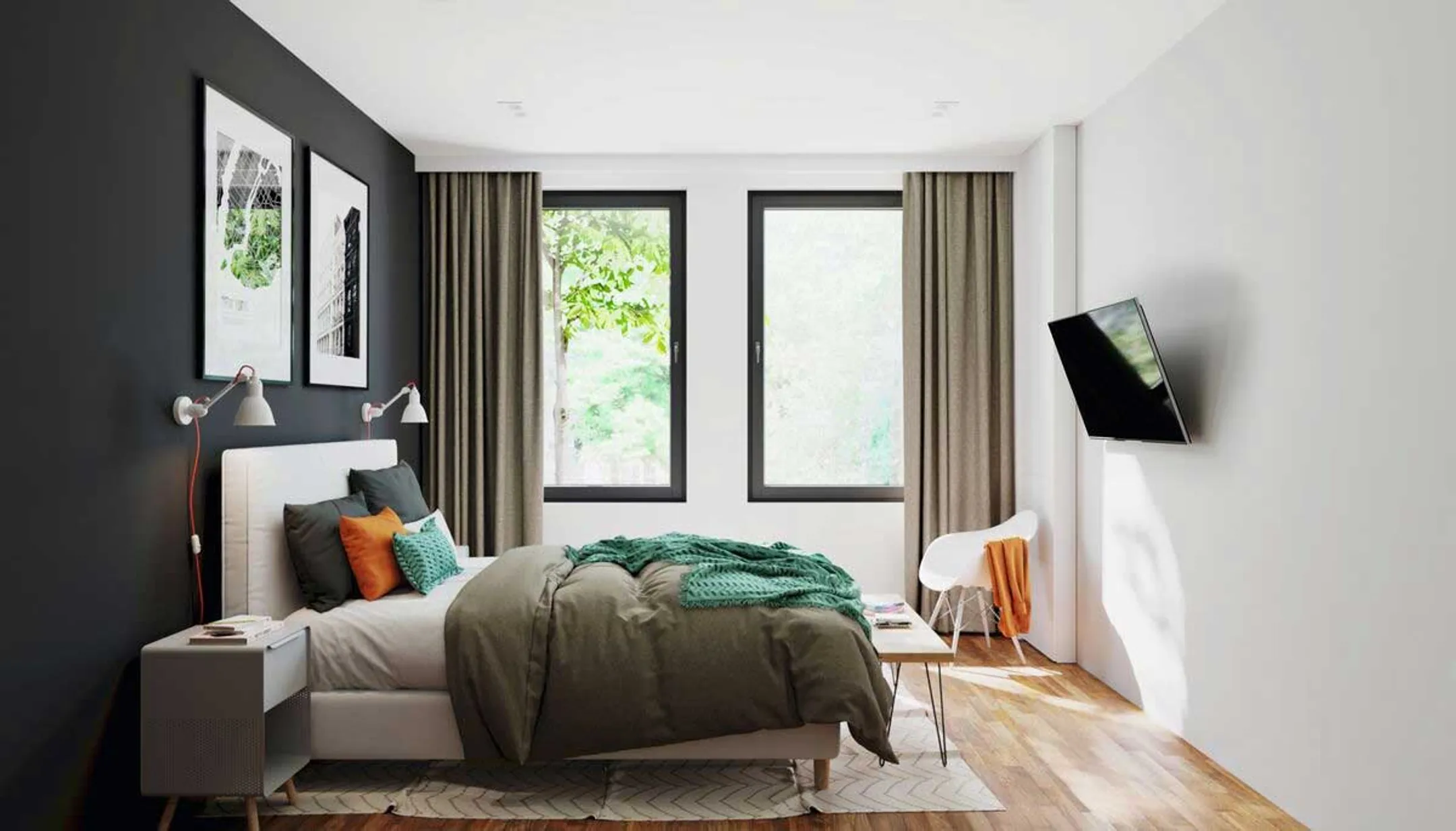 Vogels Neigbare TV-Wandhalterung TVM 3415 - 32" bis 65" - Schwarz image