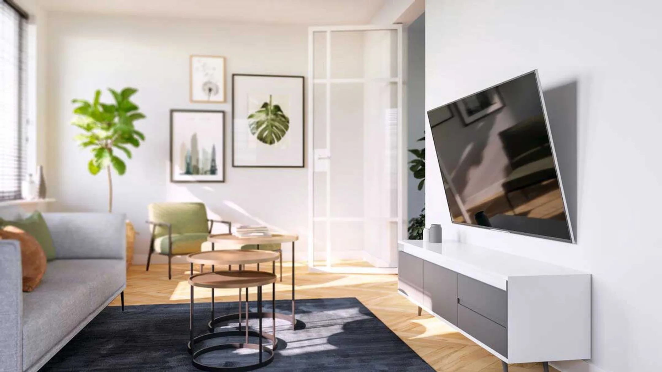 Vogels Tilting TV Wall Mount TVM 3615 - 40" to 77" - Black image