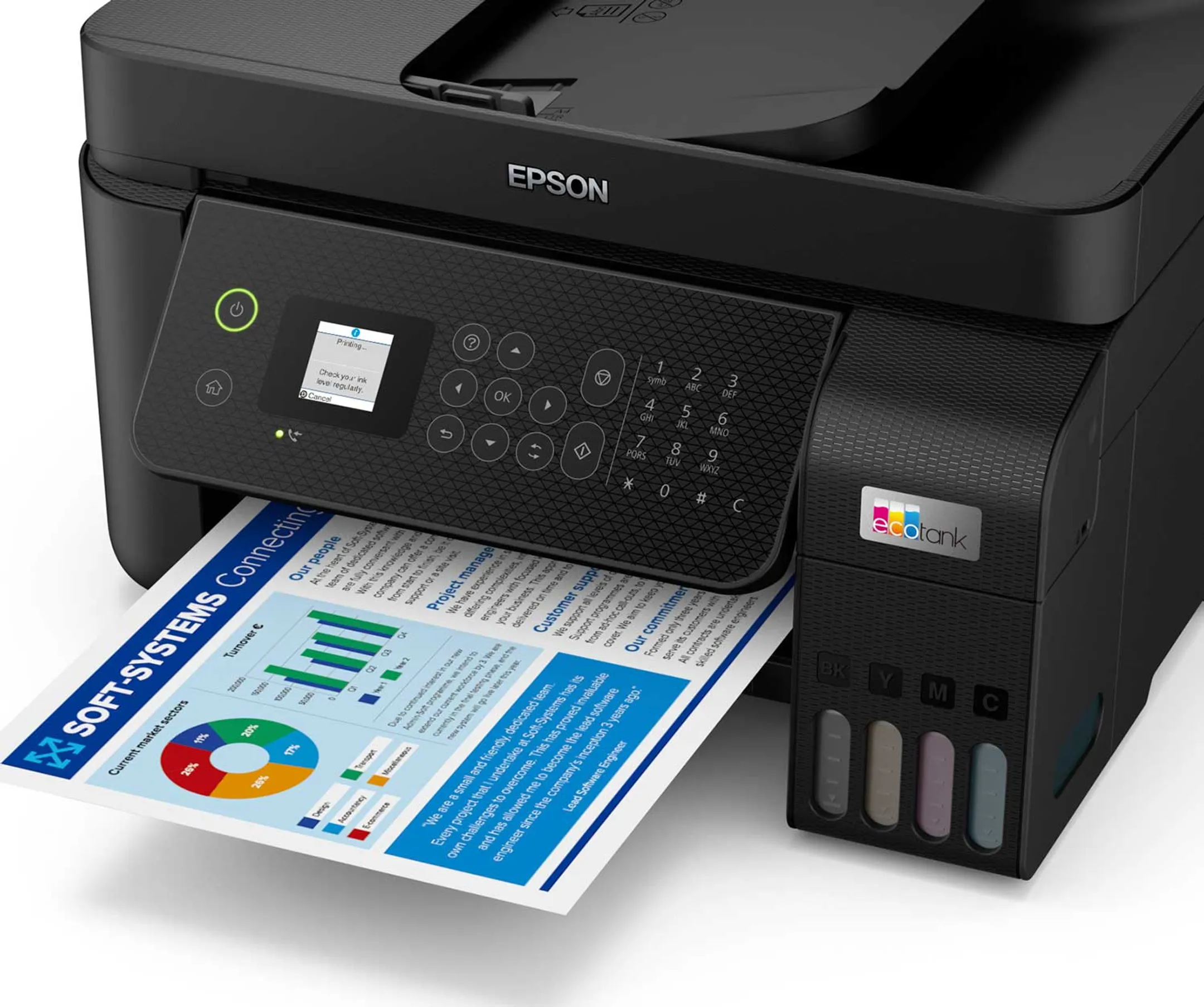 Epson Imprimante Multifonction EcoTank ET-4800 - Noir image