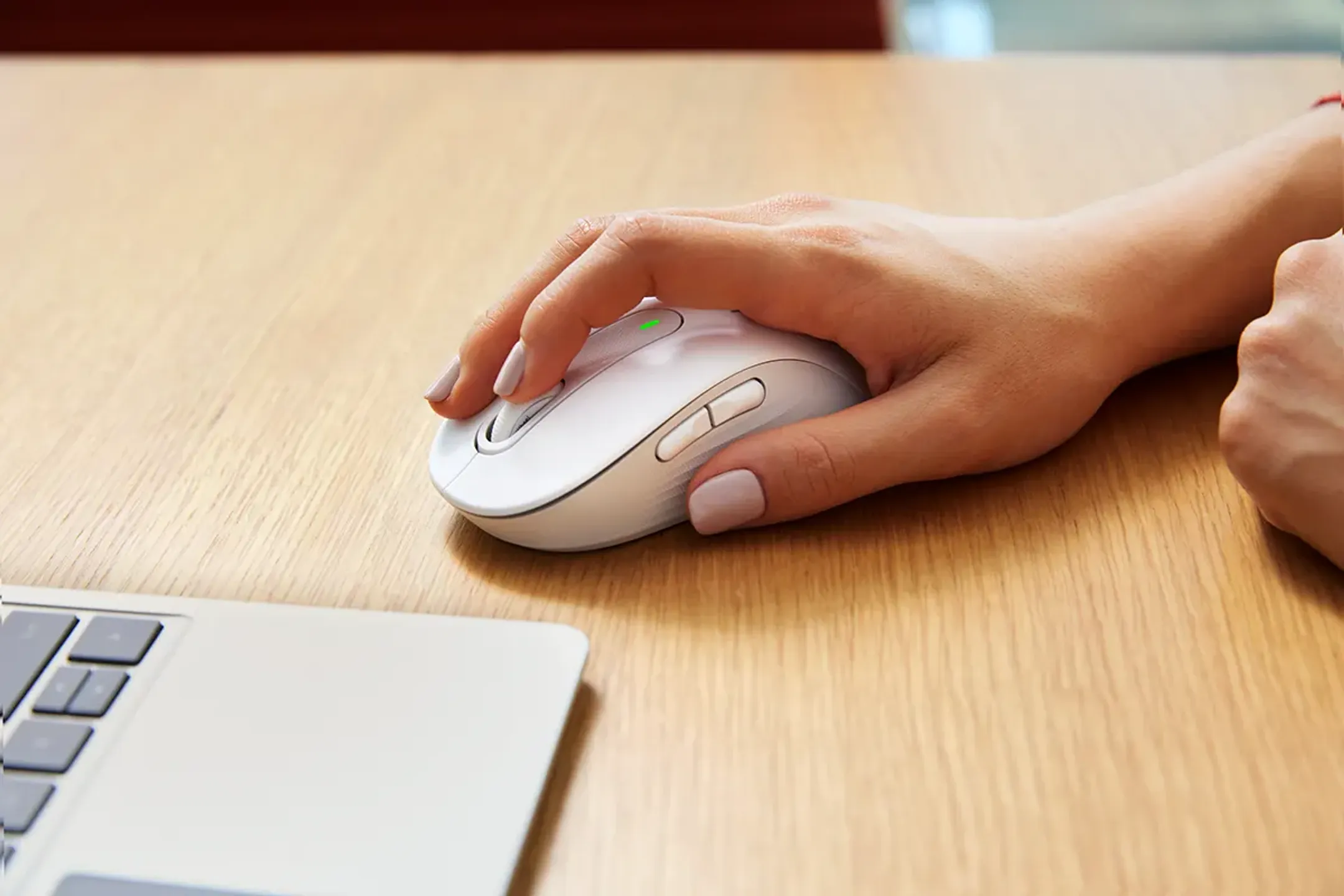 Logitech Wireless Mouse Signature M650 L - Off-White image