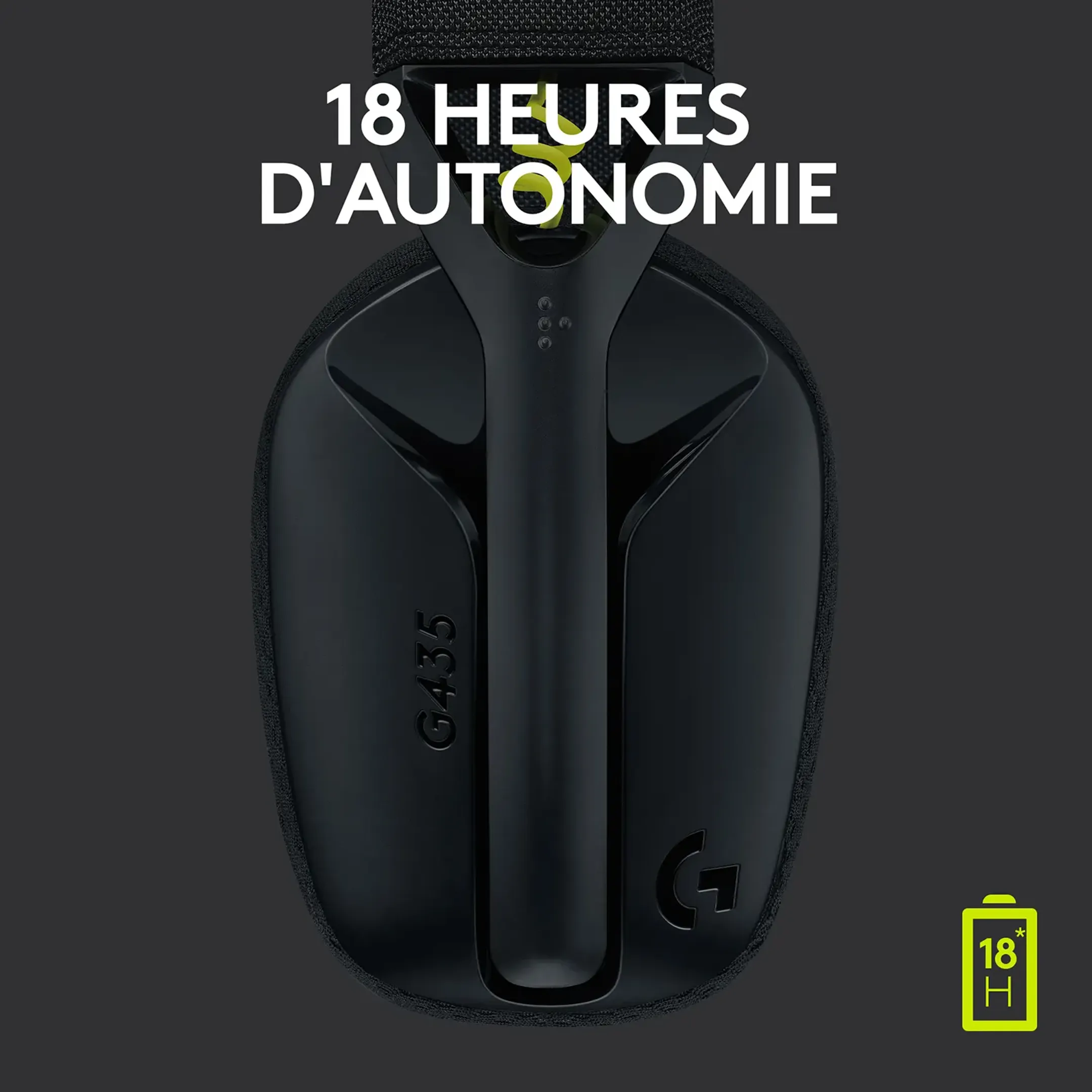 Logitech G Casque Gaming Sans Fil G435 Lightspeed - Noir image
