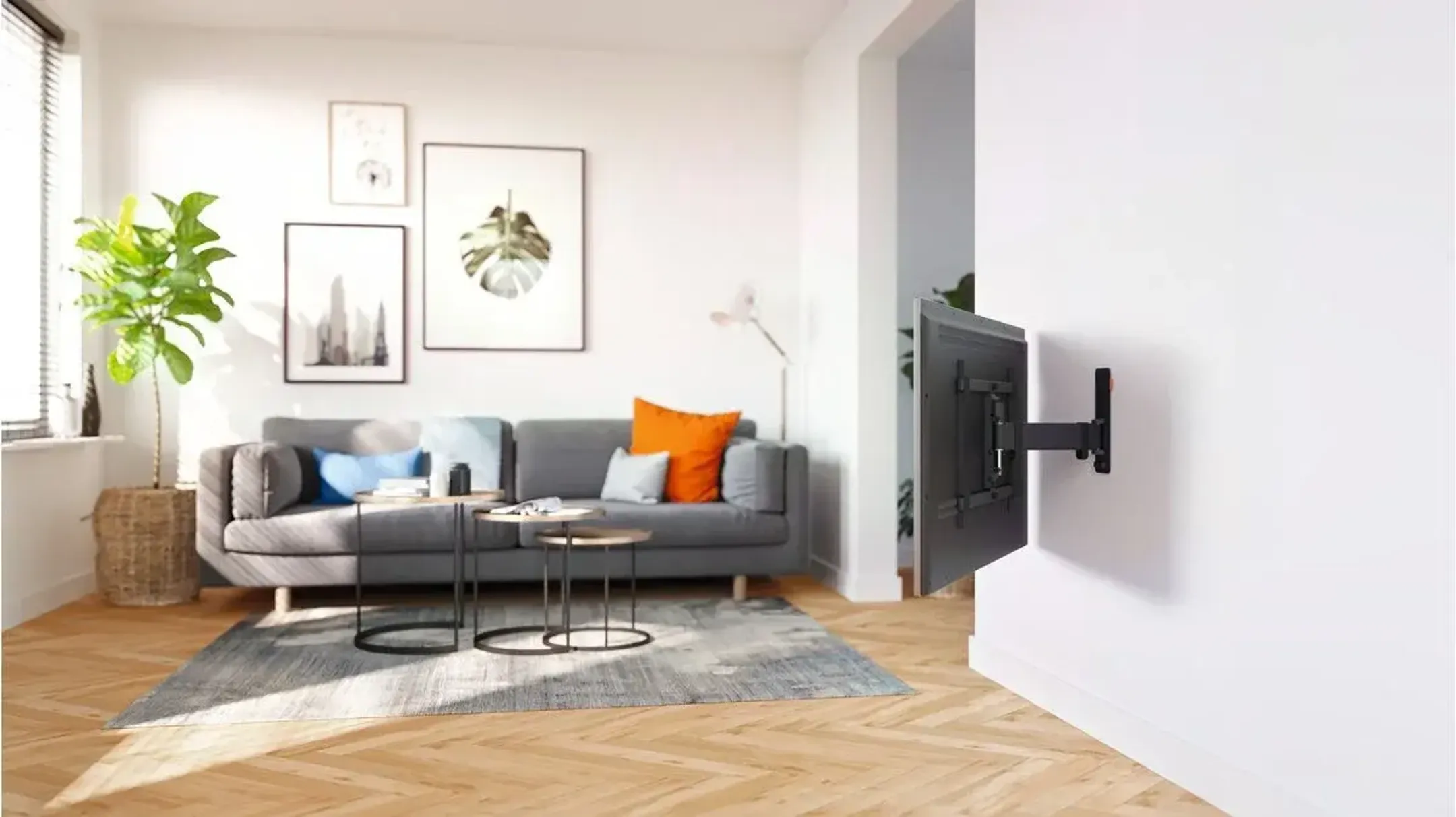 Vogels Full-Motion TV Wall Mount - TVM 3625 - 40" to 77" - Black image