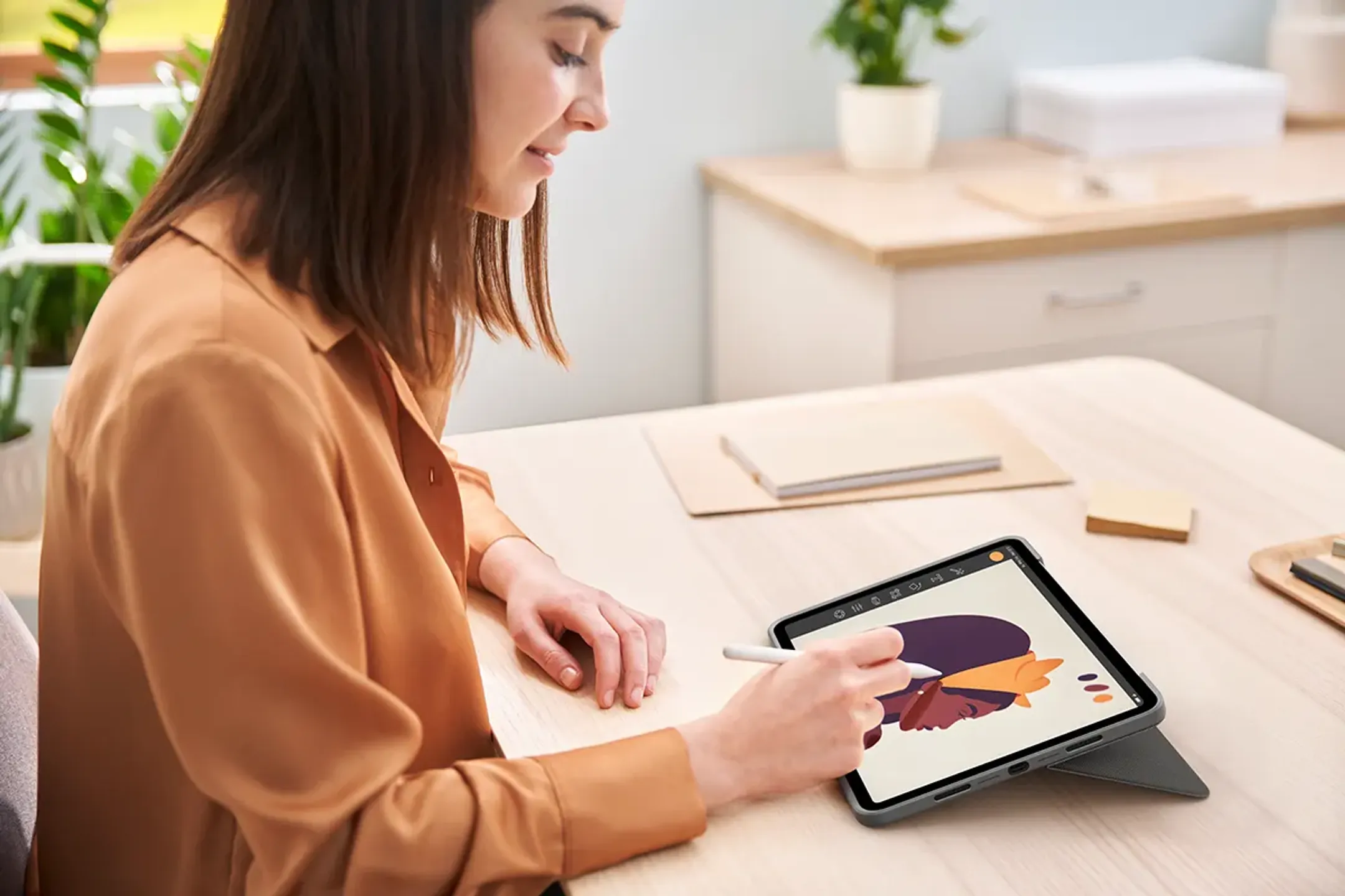 Logitech Tastatur-Case Combo Touch fur iPad Pro 11" (1st, 2nd, 3rd gen) - AZERTY (FR) - Grafit image
