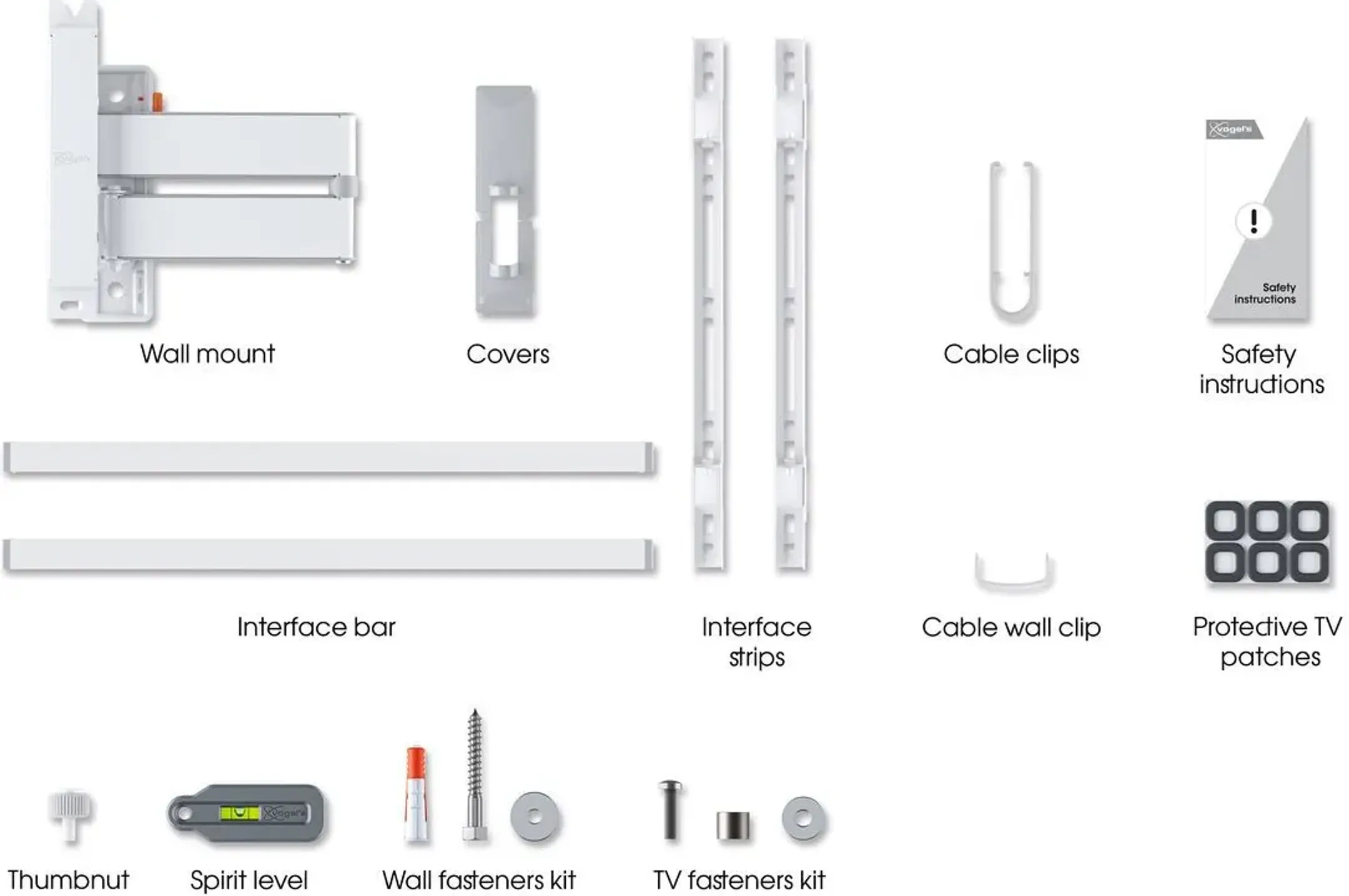 Vogels Full-Motion TV Wall Mount TVM  3645 - 40" to 77" - White image