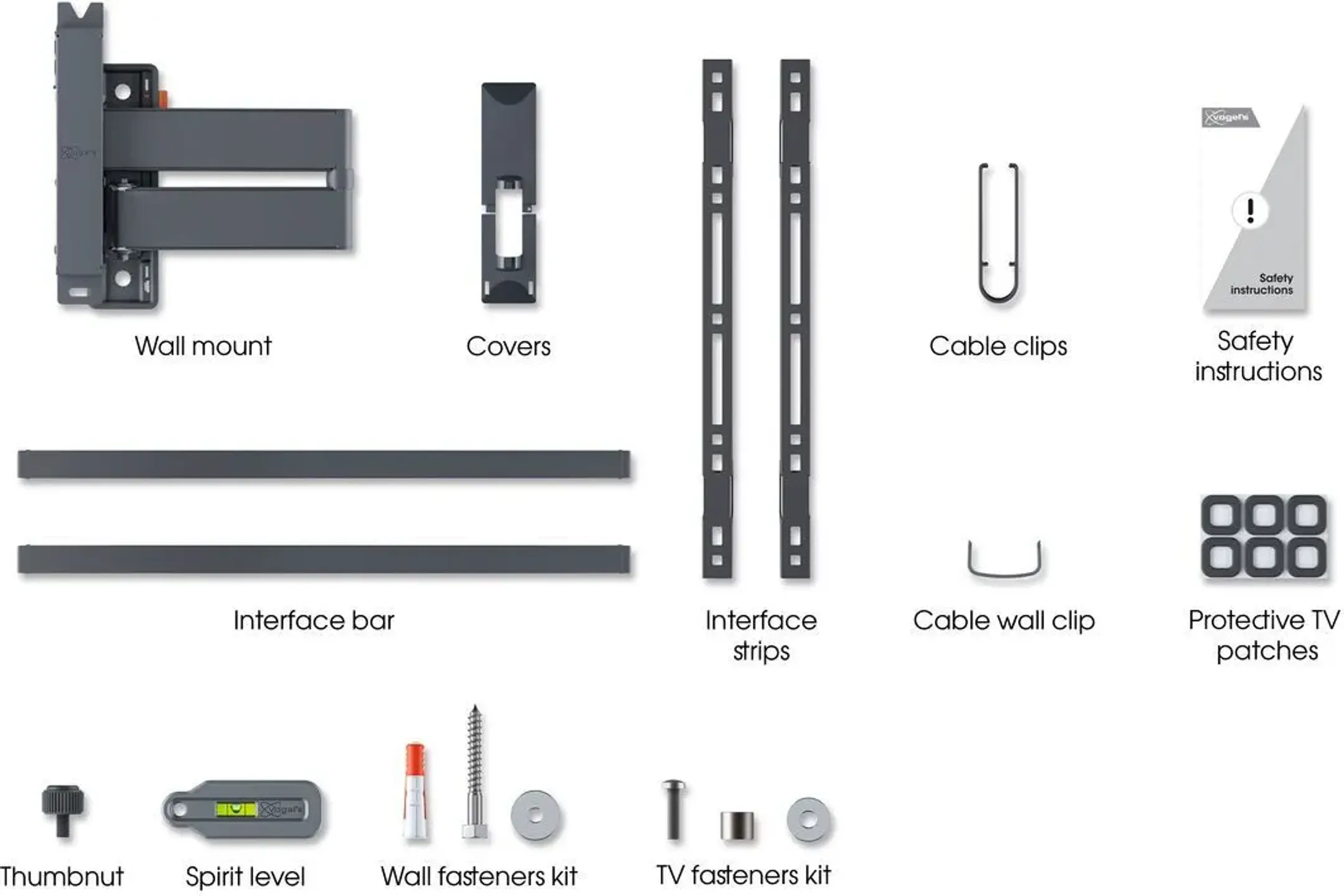 Vogels Support TV orientable - TVM 3645 - 40" à 77" - Noir image
