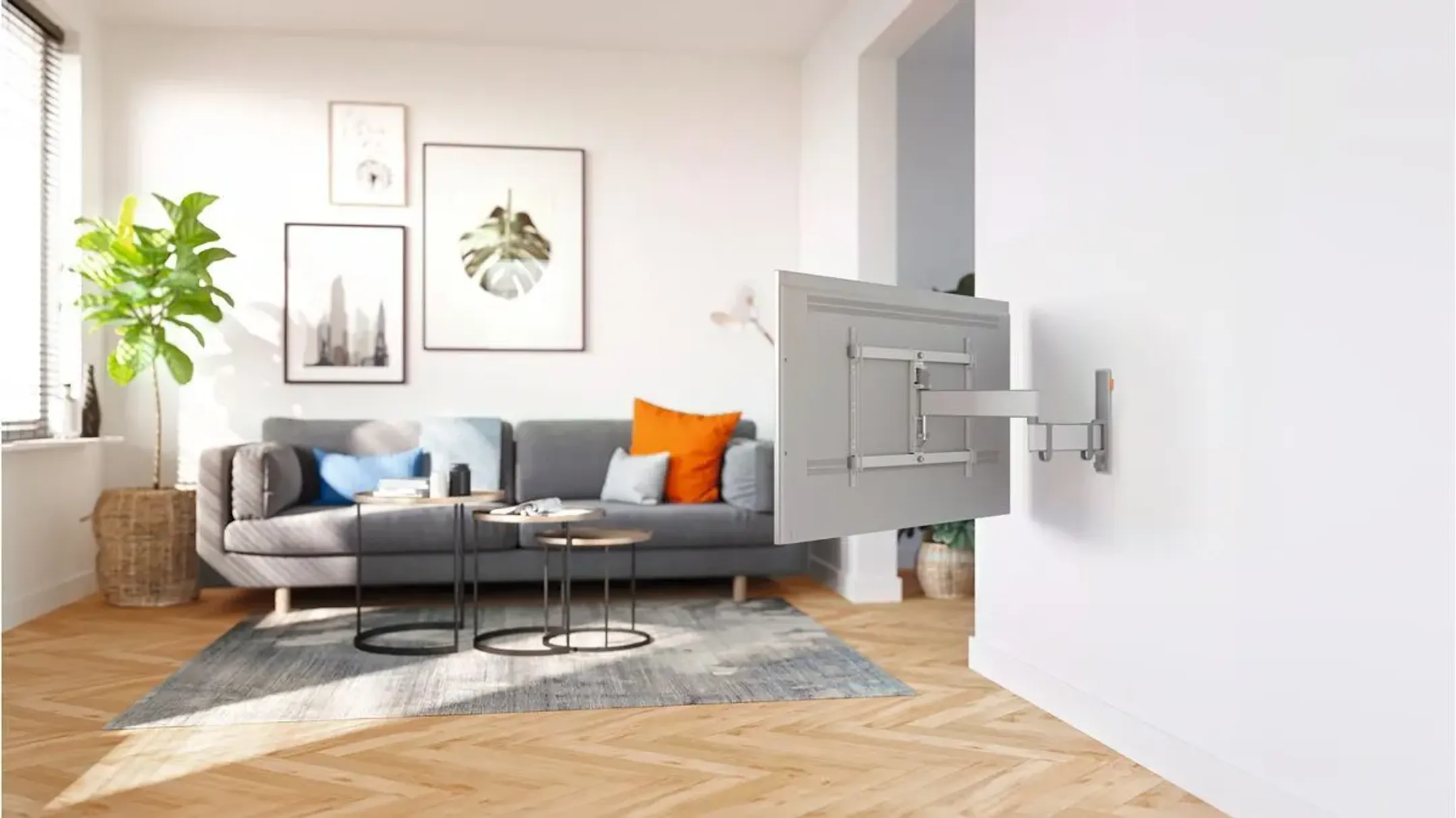 Vogels Full-Motion TV Wall Mount TVM  3645 - 40" to 77" - White image