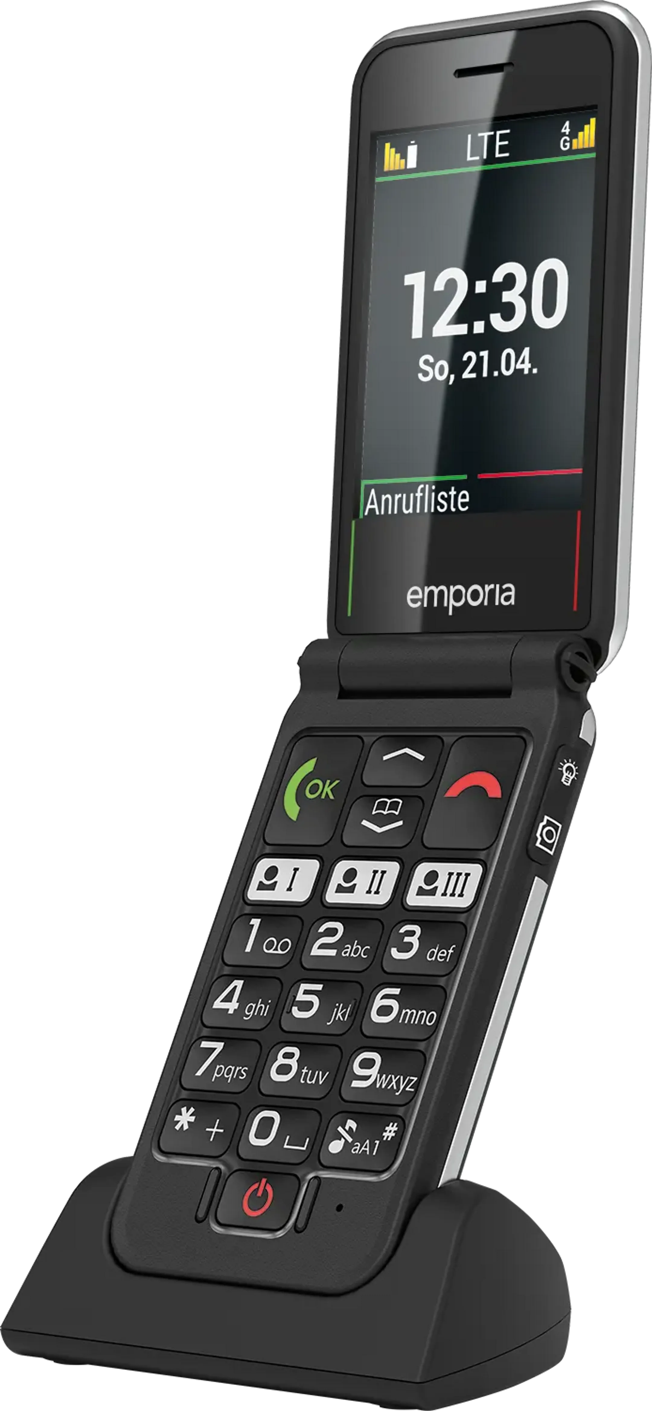 Téléphone à clapet Joy-LTE - Noir