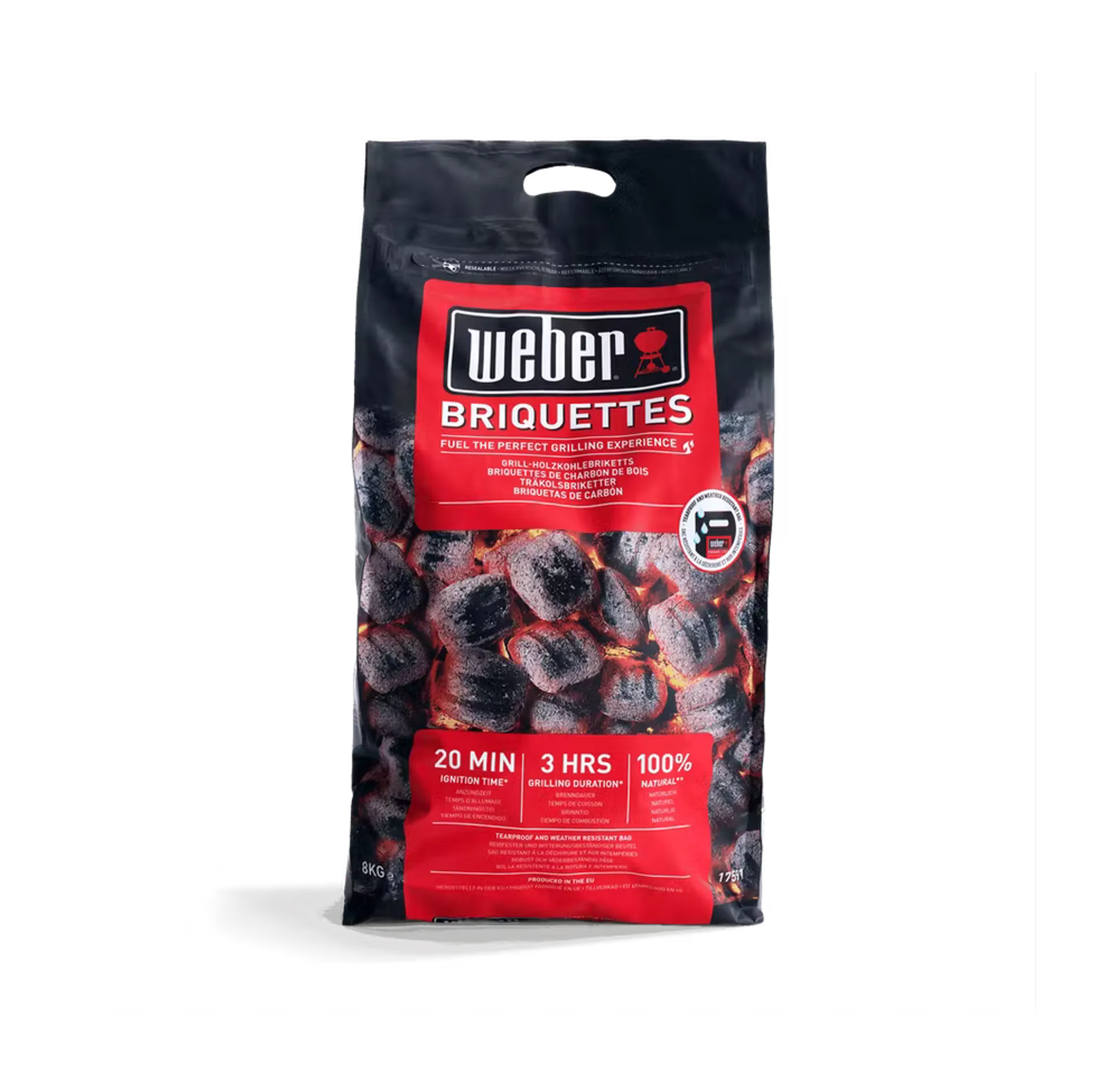 Briquettes de charbon de bois 8kg