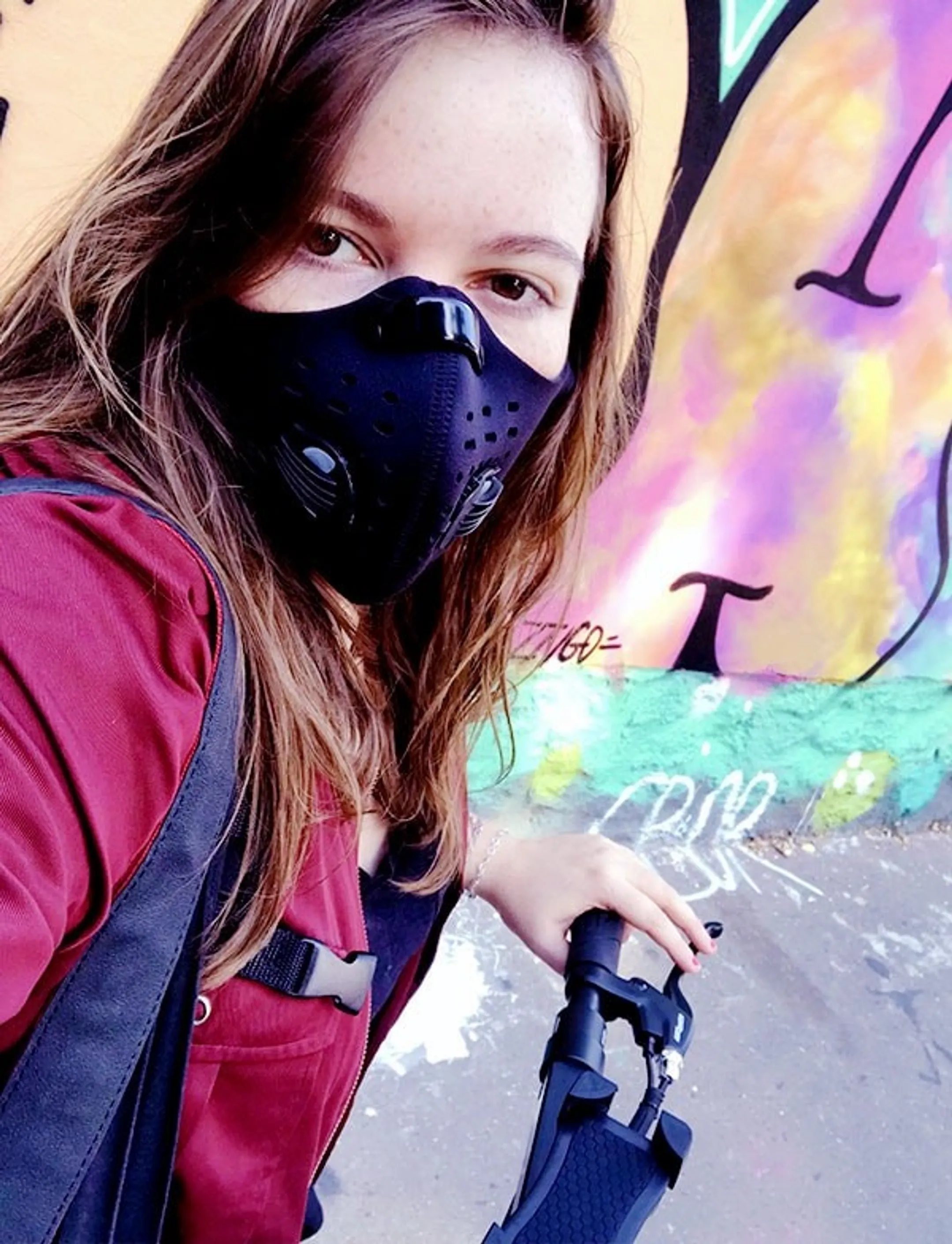 GREENRIDERS Anti-pollution protective mask - Black image