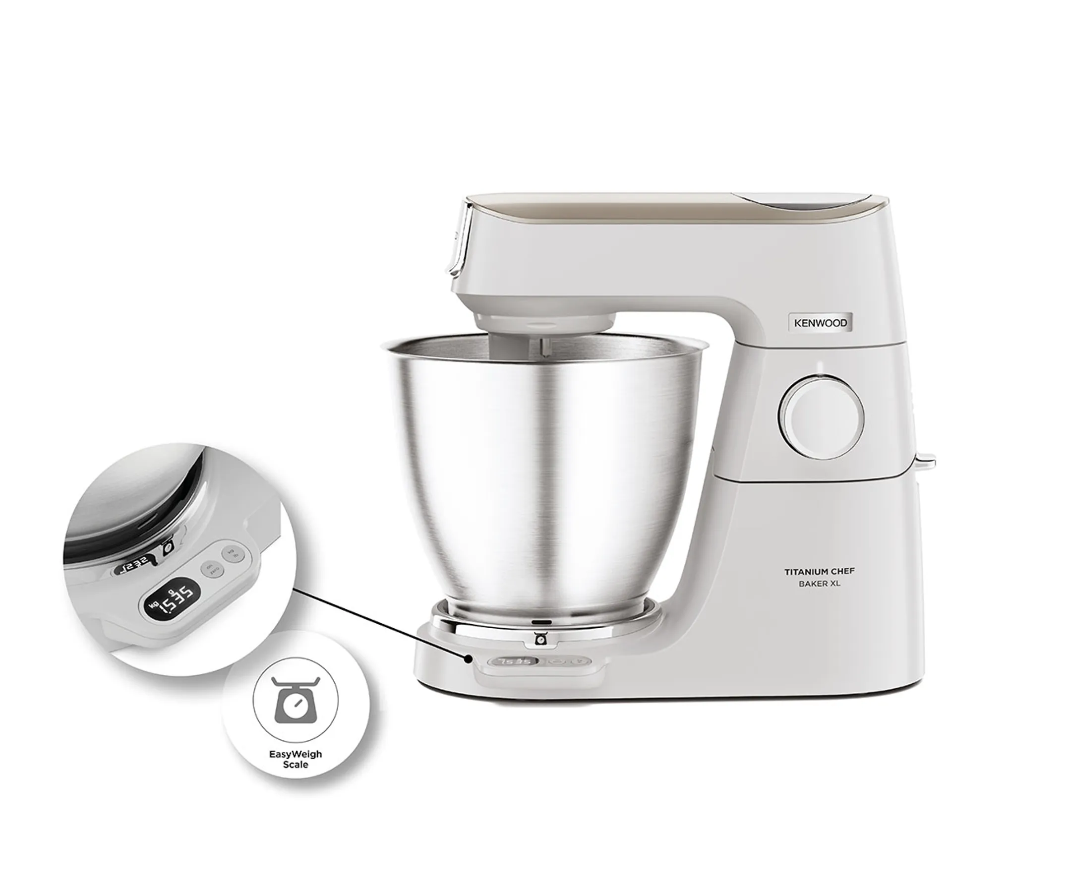Kenwood Robot de cuisine Titanium Chef Baker XL avec balance intégrée KVL65.001WH image