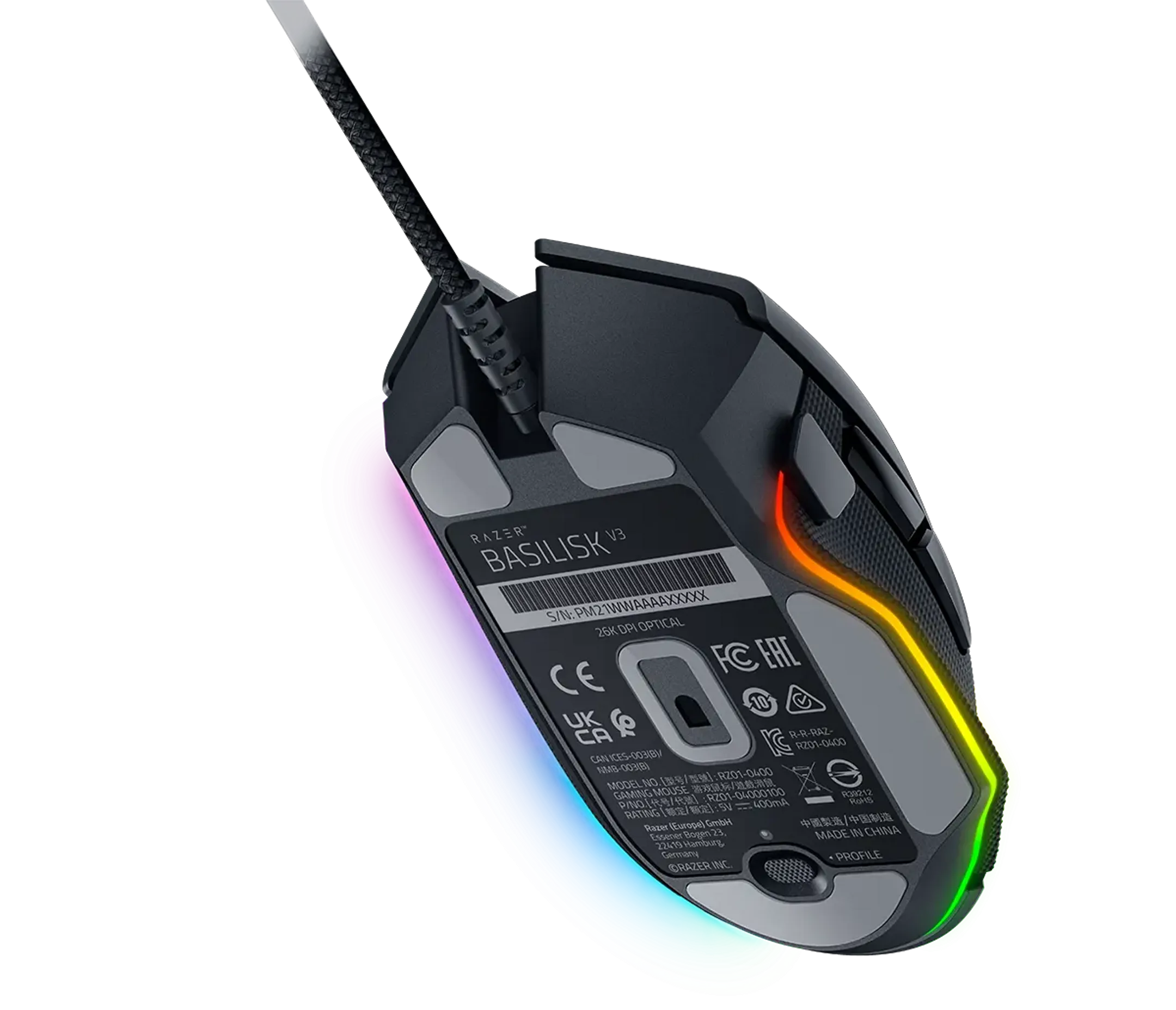 Razer Souris Gaming Basilisk V3 - Noir image