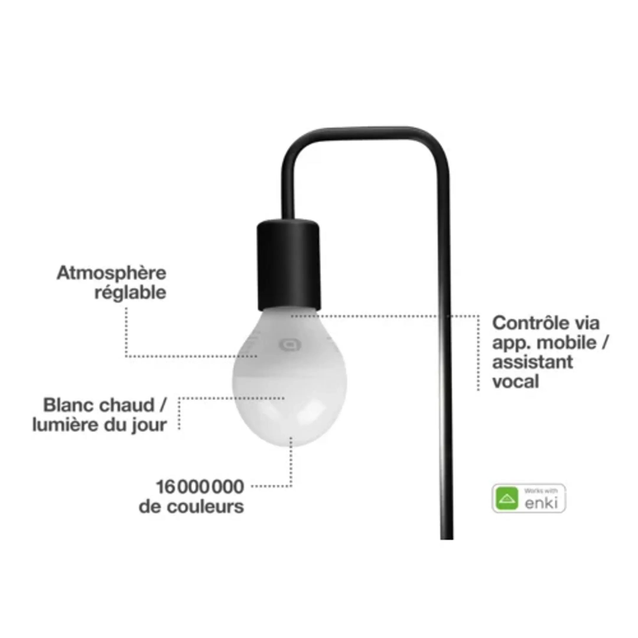 ESSENTIEL-B Ampoule connectée E14 Blancs & Couleurs Classique image