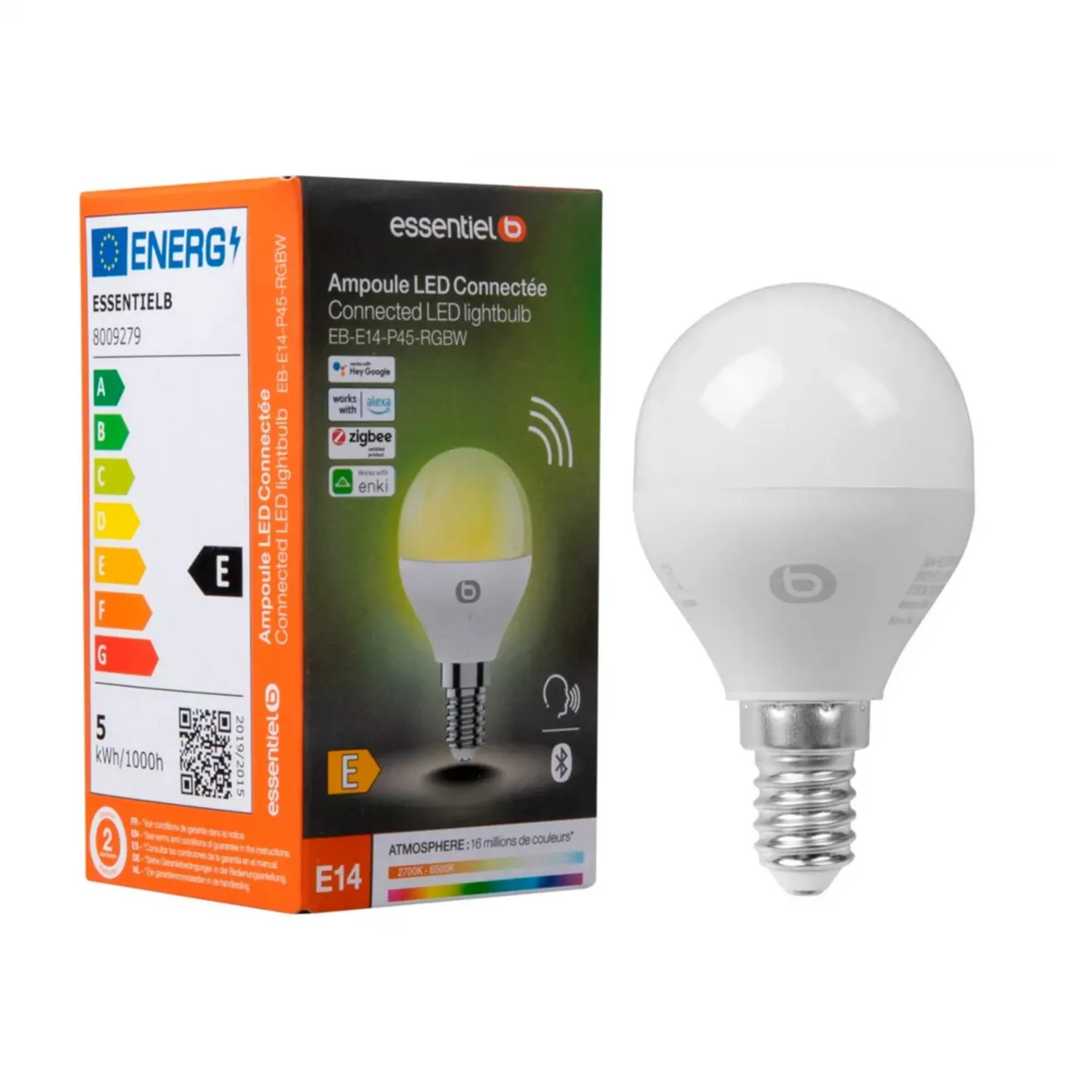 Ampoule connectée E14 Blancs & Couleurs Classique