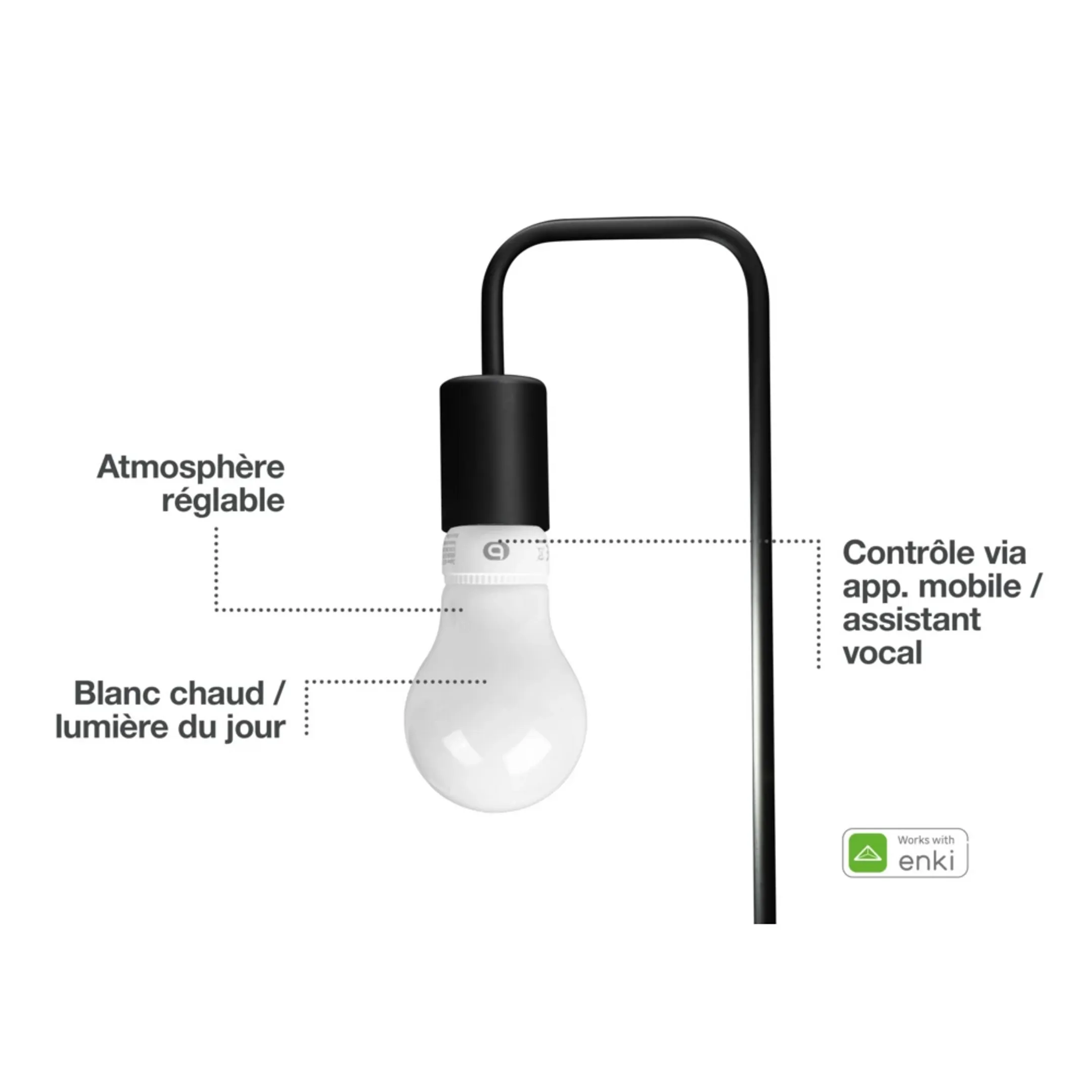 ESSENTIEL-B Ampoule connectée E27 Nuances de Blanc - Classique image