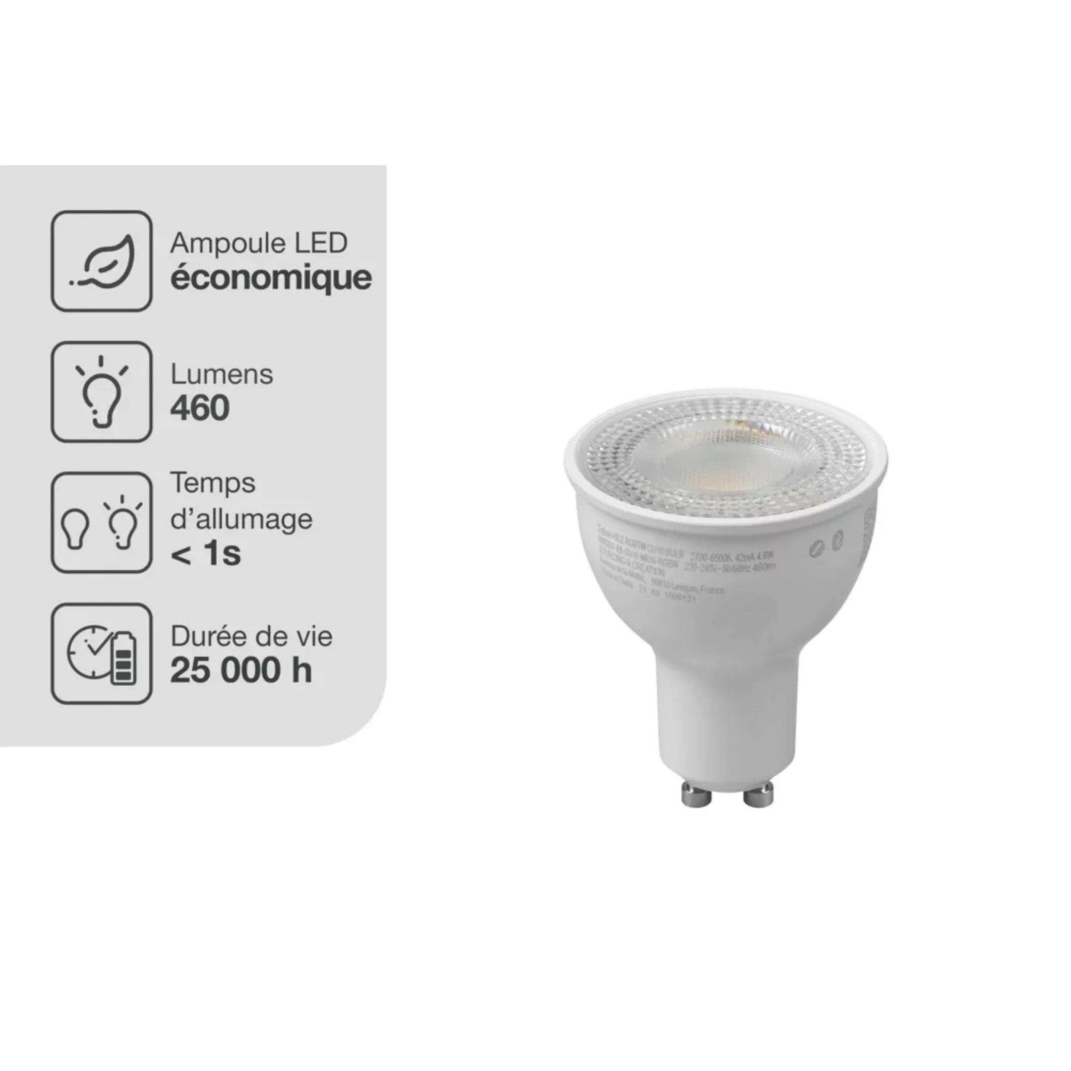 ESSENTIEL-B Ampoule connectée GU10 Blancs & Couleurs - Spot image