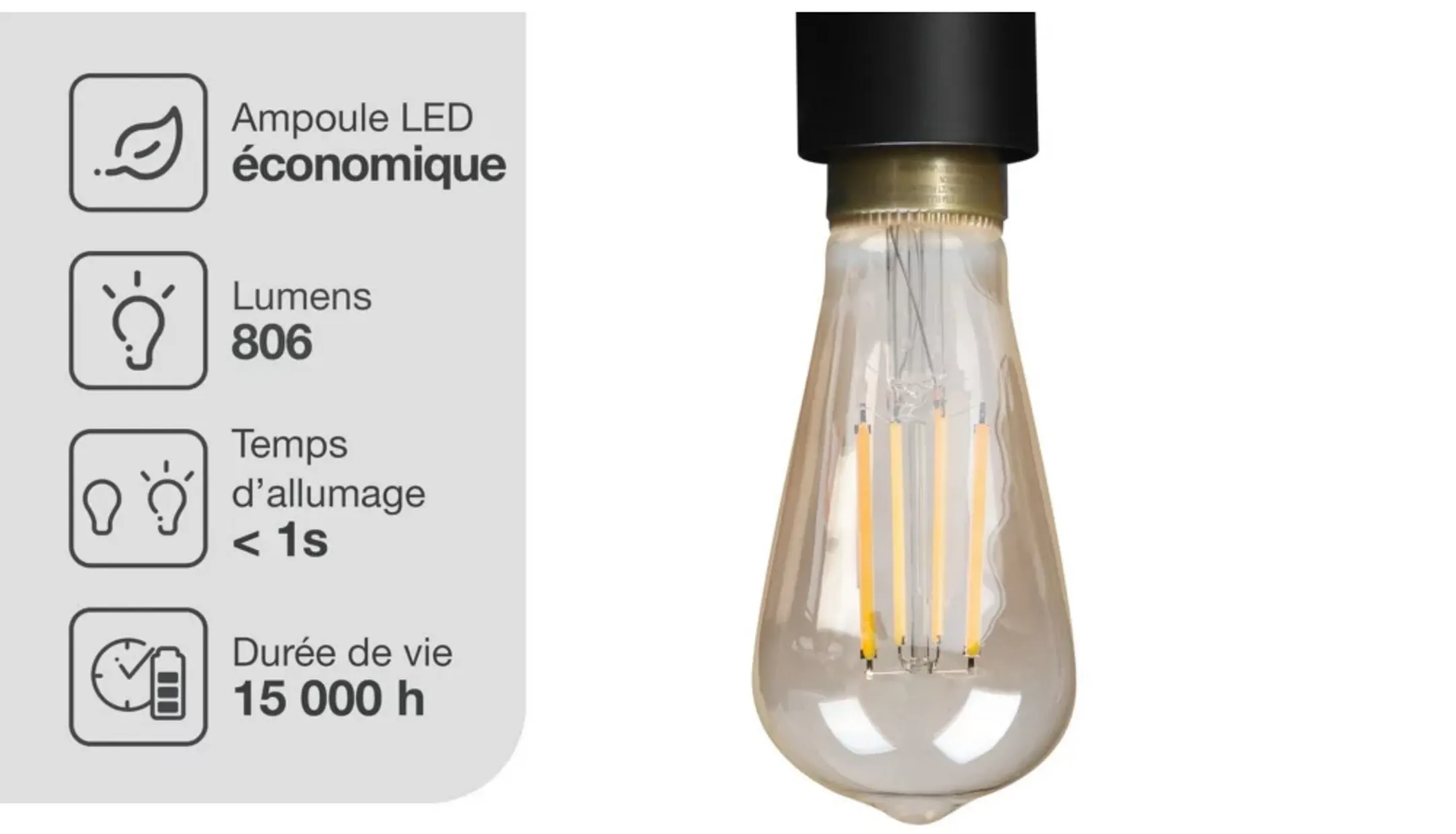 ESSENTIEL-B Pack ampoules connectées Découverte Filament Edison - E27 image