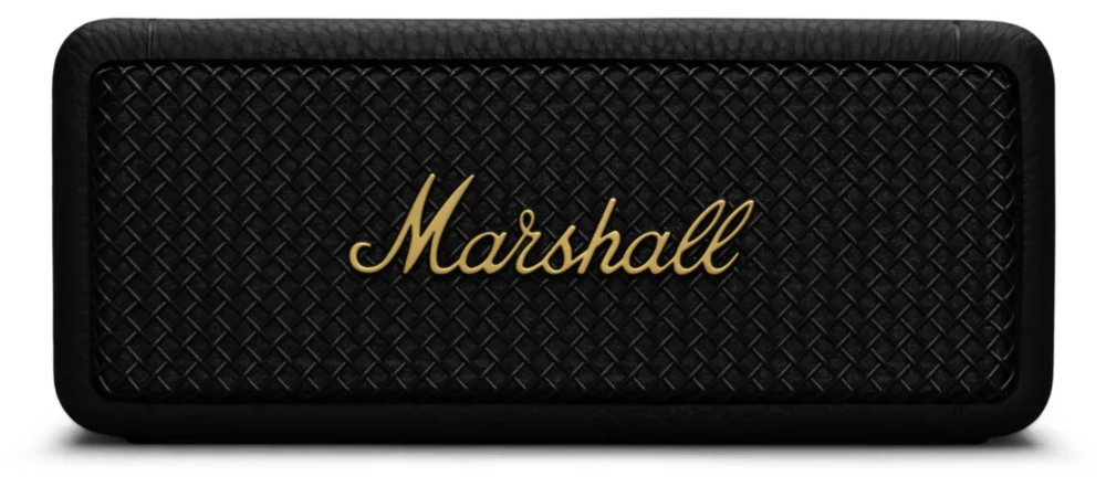 Marshall Emberton II Bluetooth speaker - Black and Brass | HIFI
