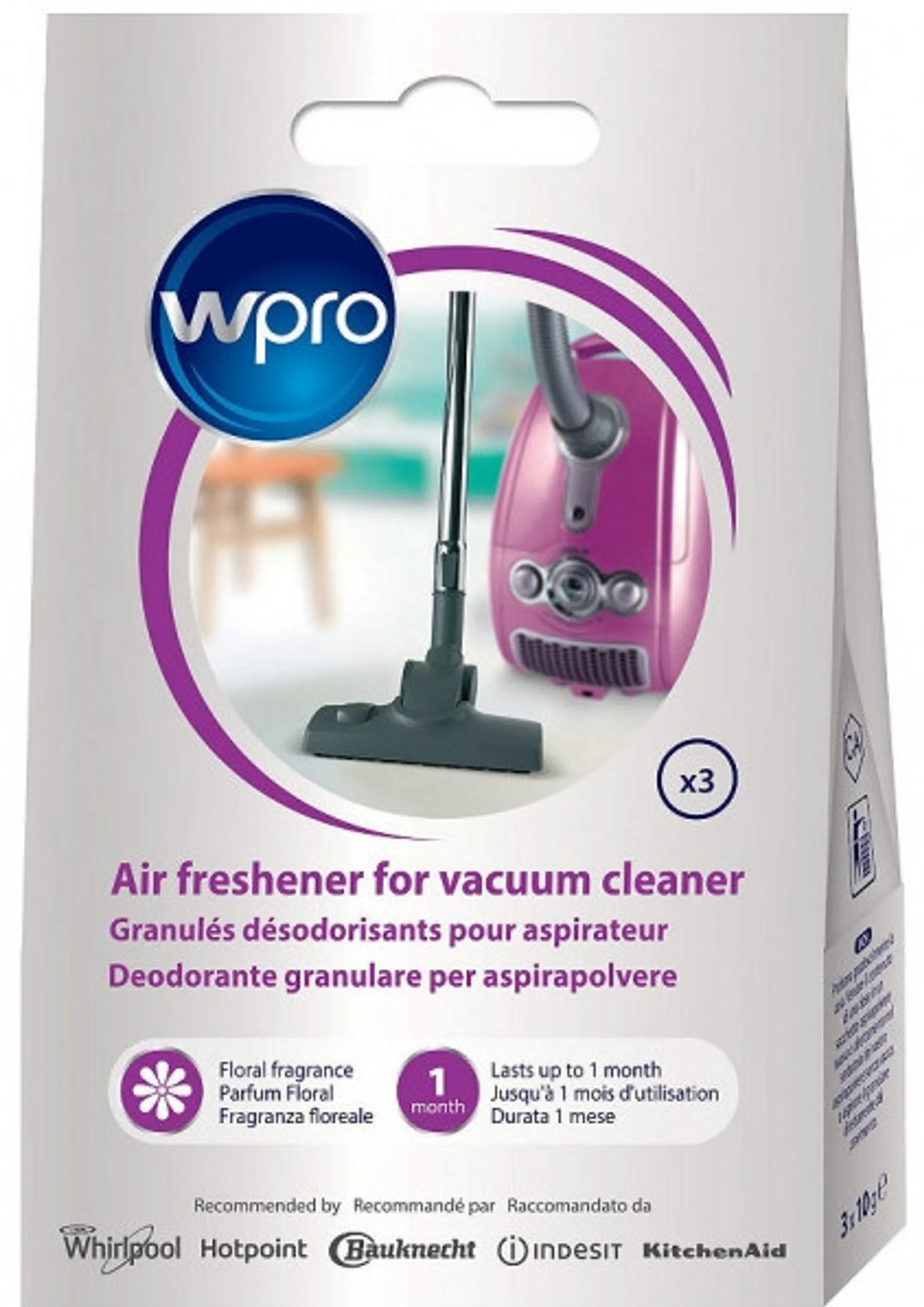 Granulés désodorisants pour aspirateur
