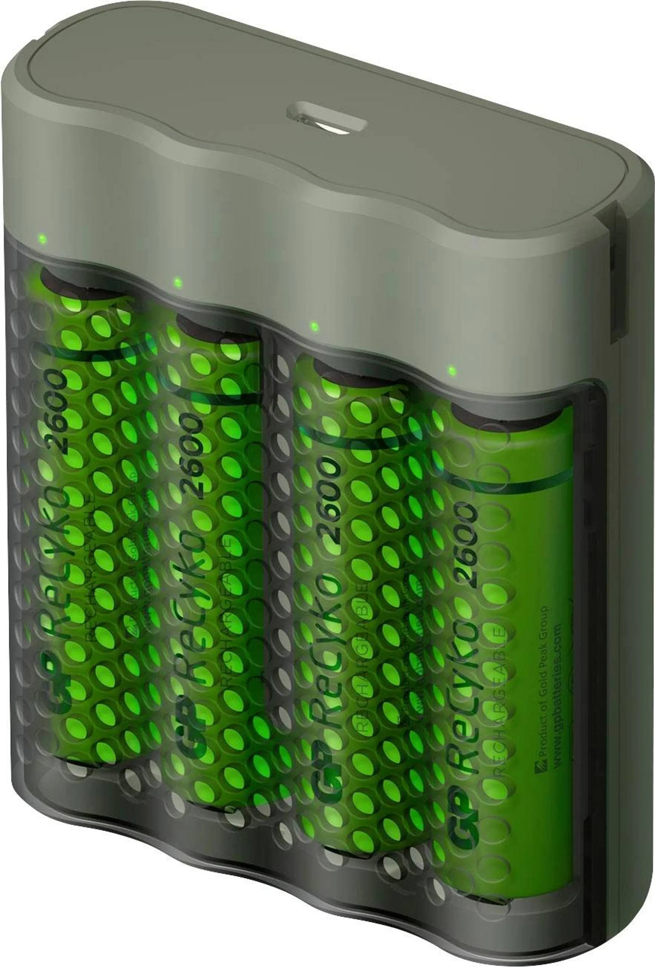 Chargeur de piles rondes NiMH LR03 (AAA), LR6 (AA)