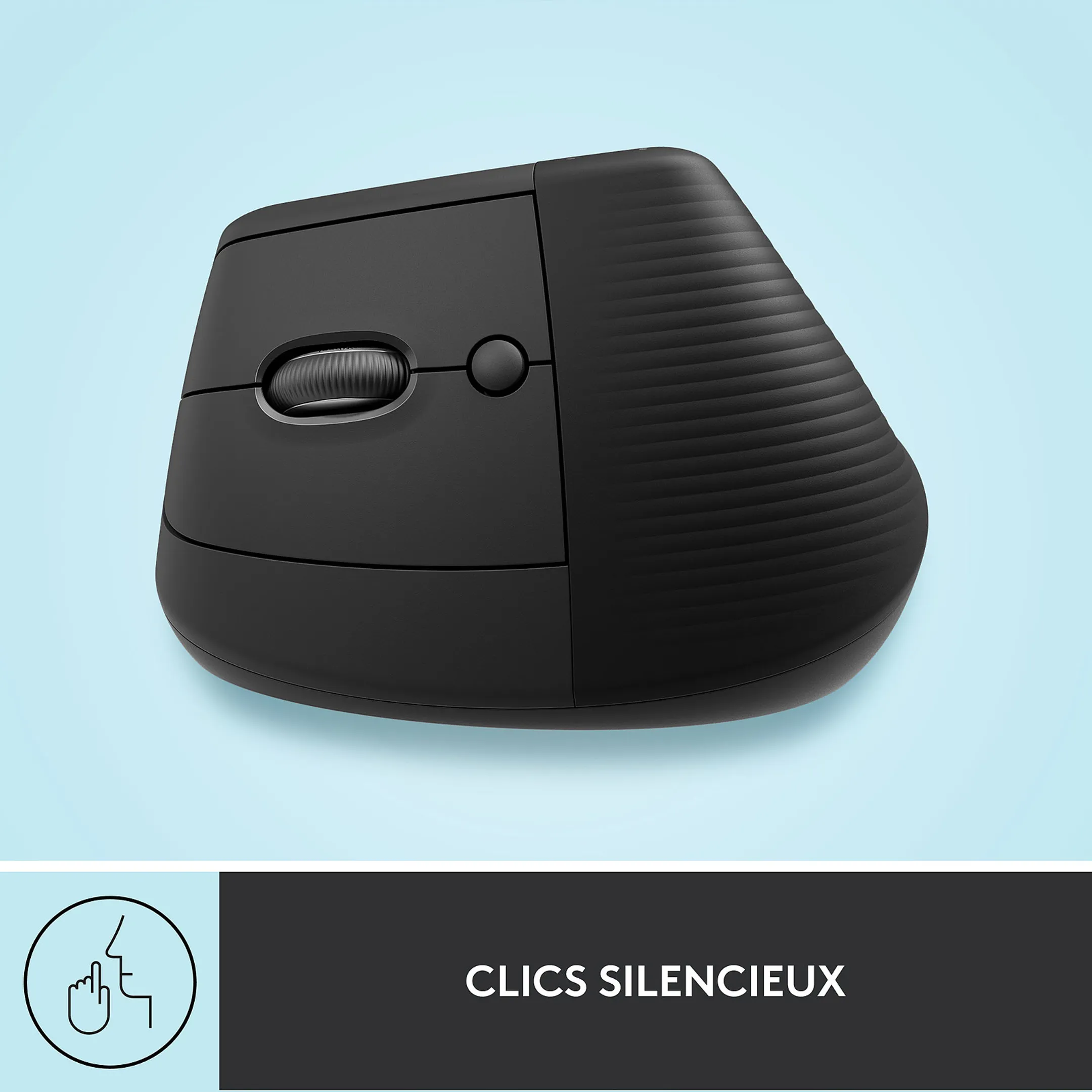 Logitech Souris sans Fil LIFT Ergo Gaucher - Graphite image