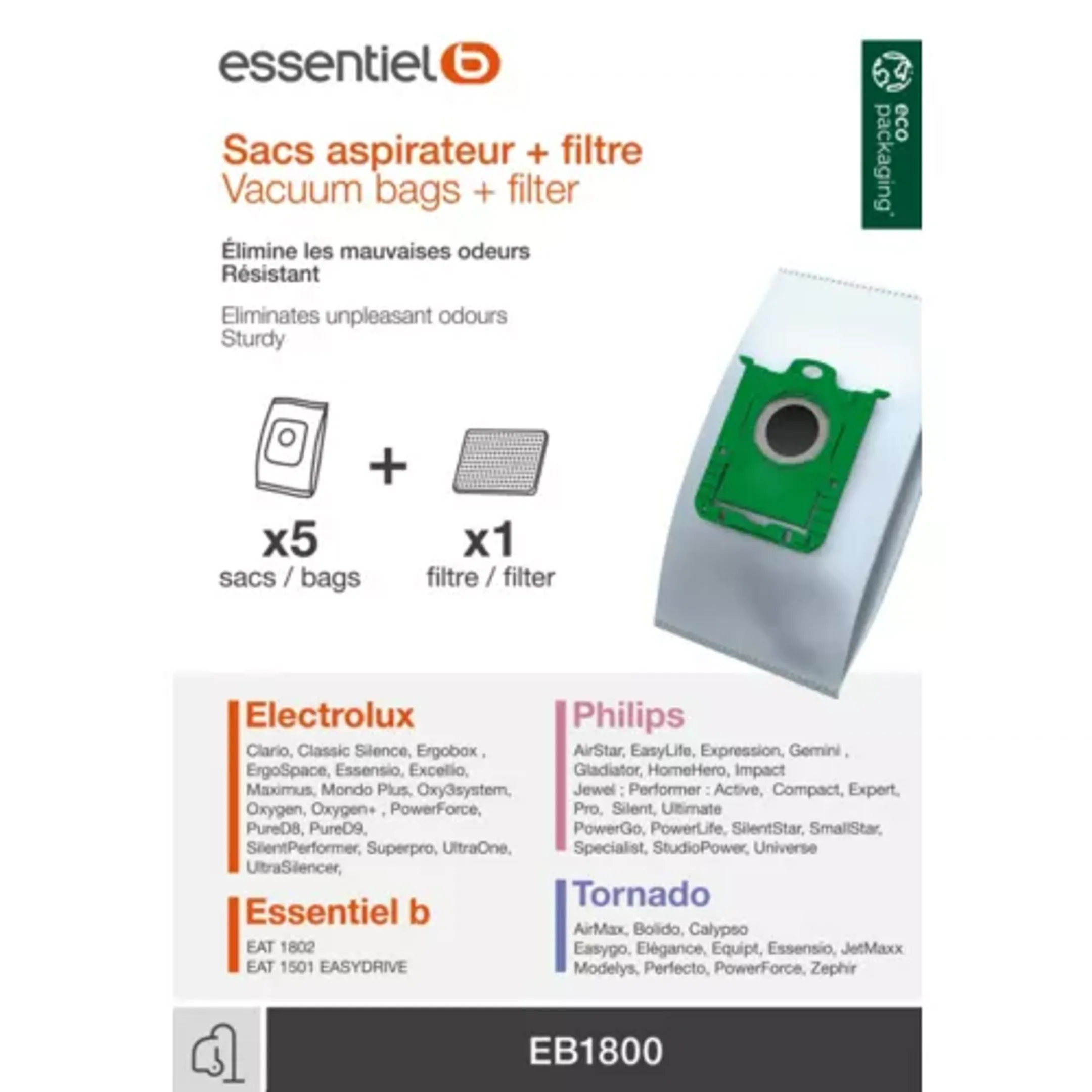 Sac aspirateur EB1800