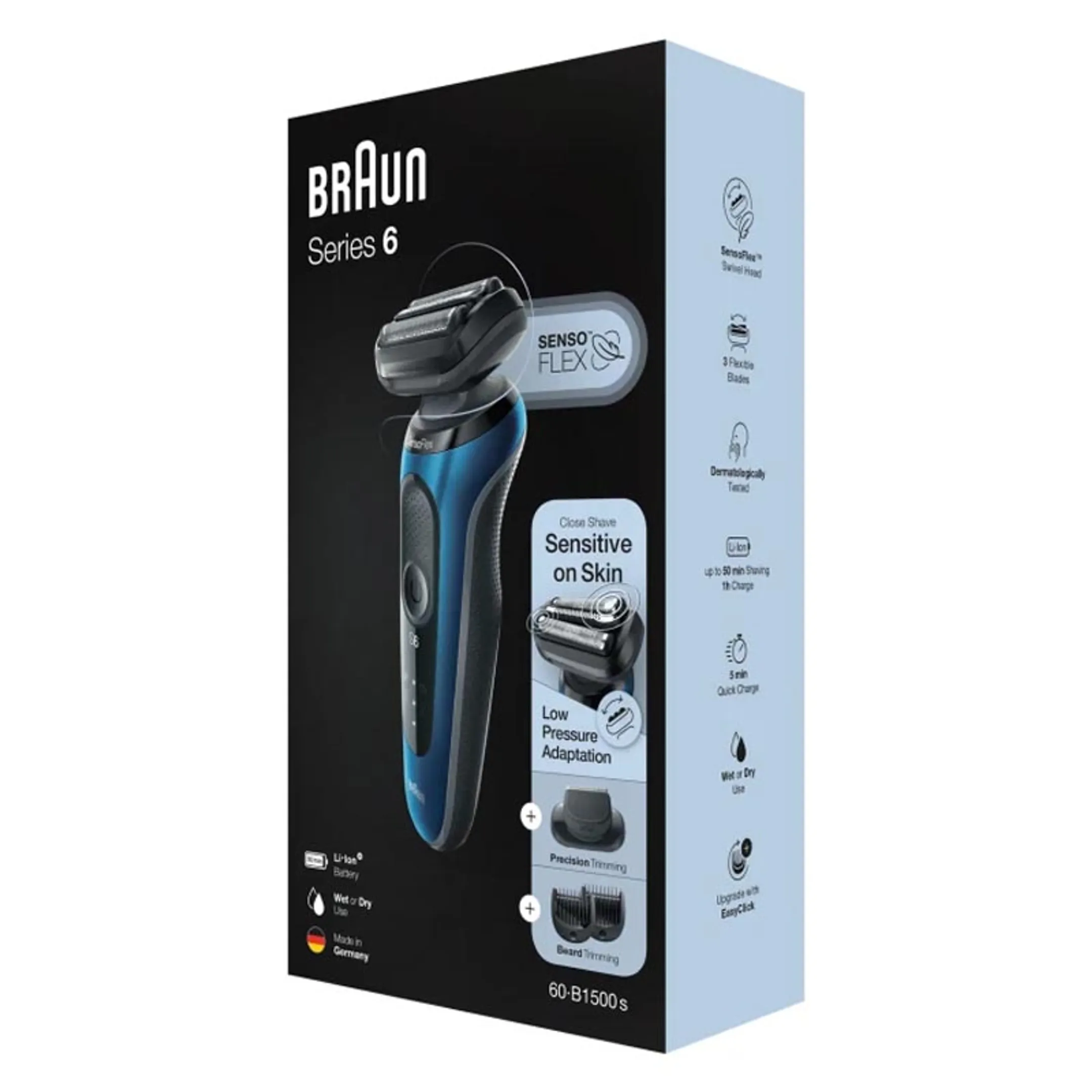 Electric shaver Series 6 60-B1500s Wet & Dry