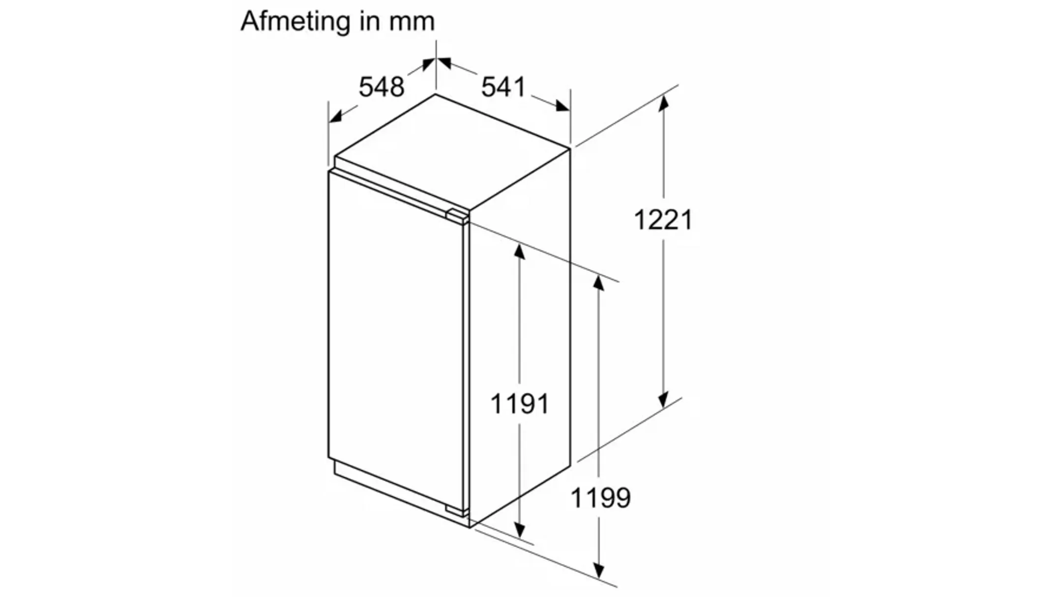 Bosch Frigo encastrable Serie 4 KIL42VFE0 image