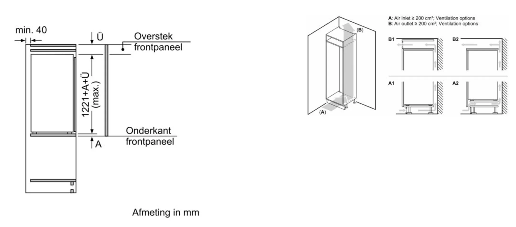 Bosch Serie 2 Built-in Fridge KIR41NSE0 image