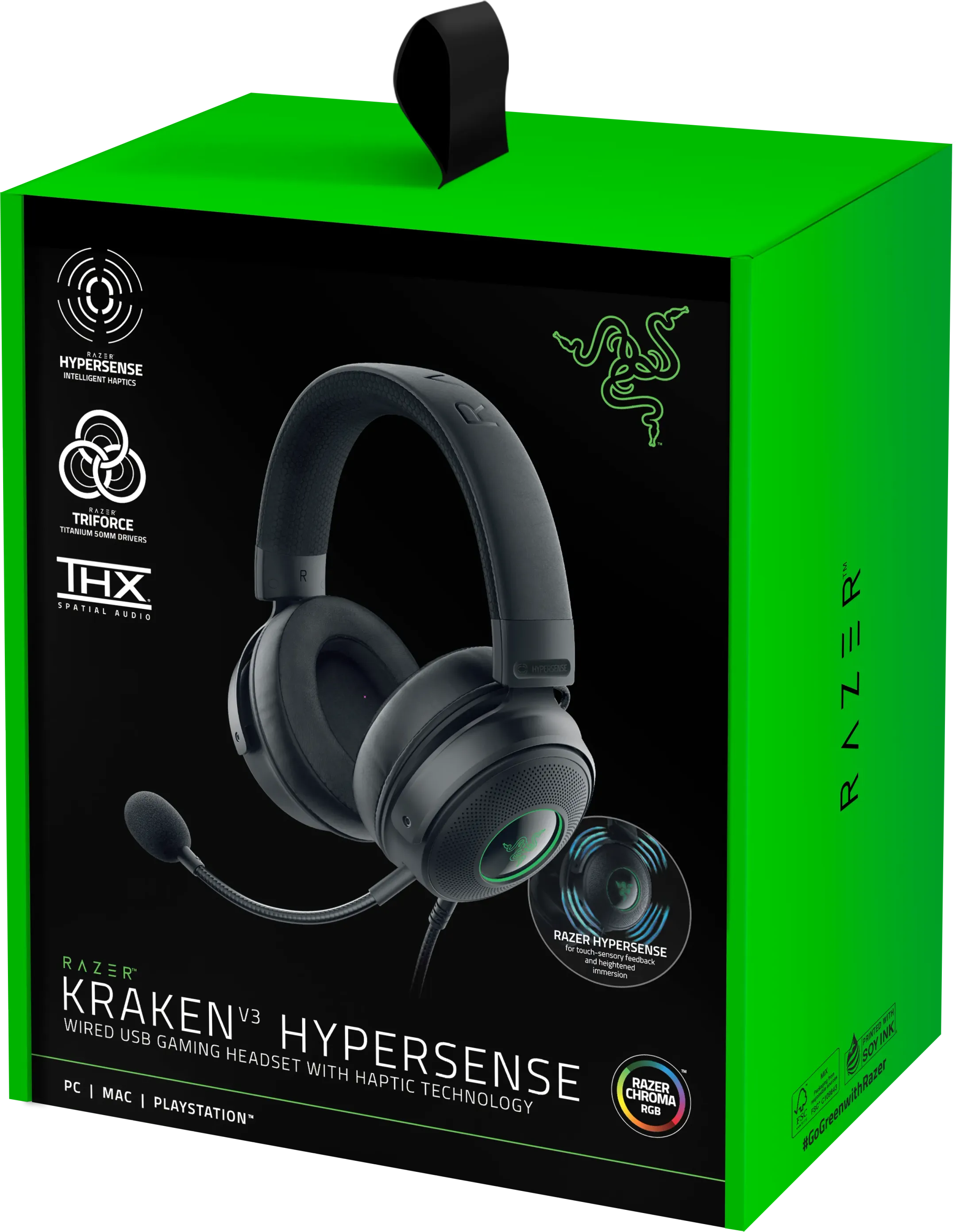 Razer  Gaming-Kopfhörer Kraken V3 - Schwarz image