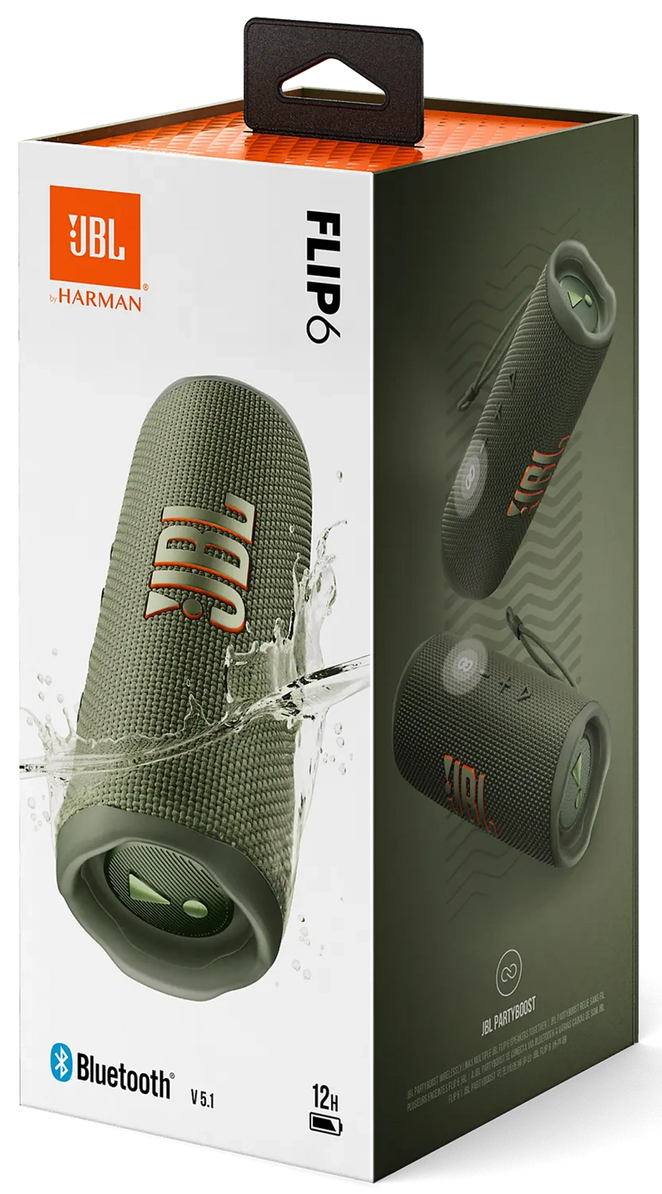 JBL Flip 6 Bluetooth-Lautsprecher - Grün image