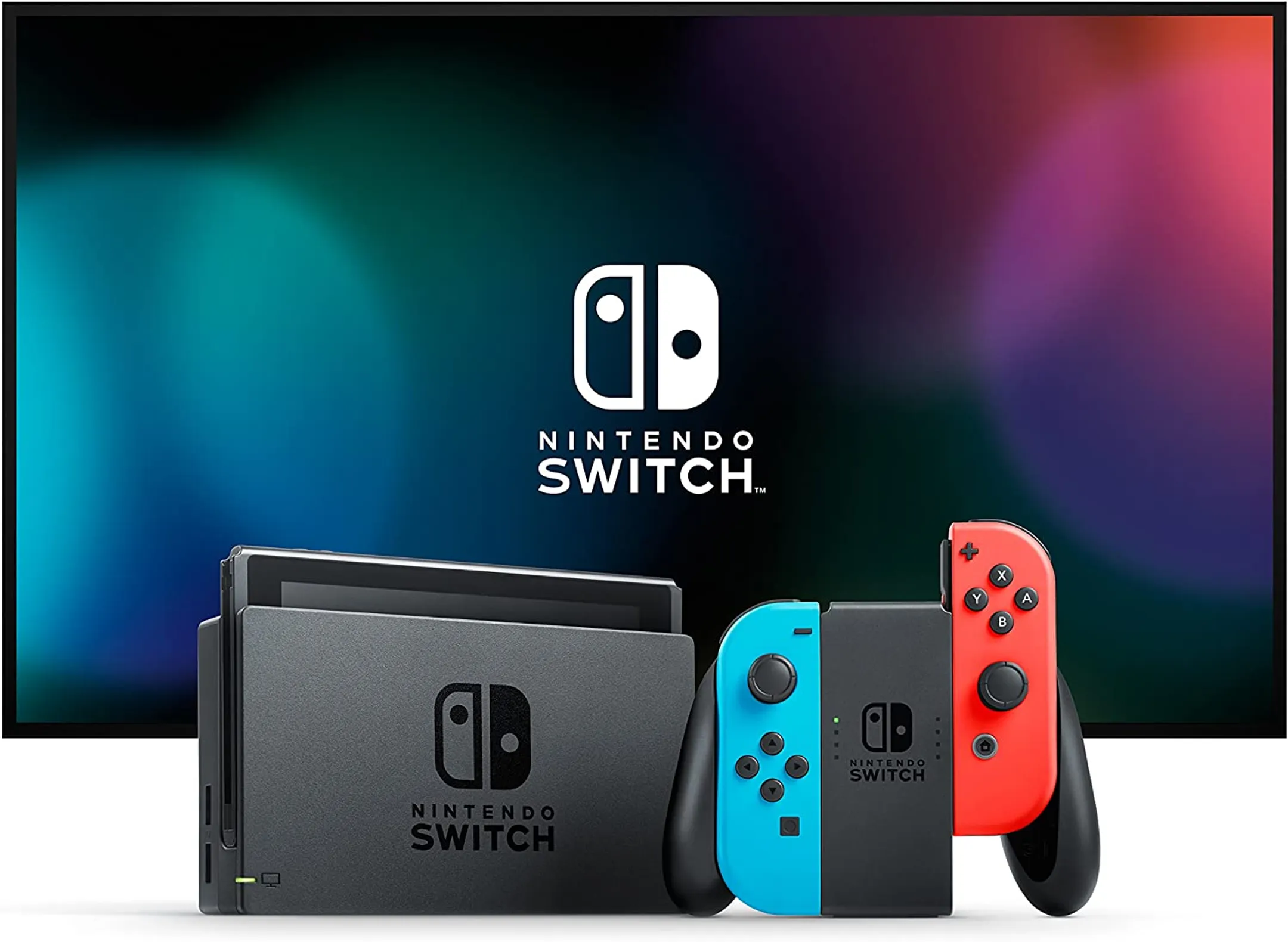 Nintendo Switch Game console - Blue/Red image