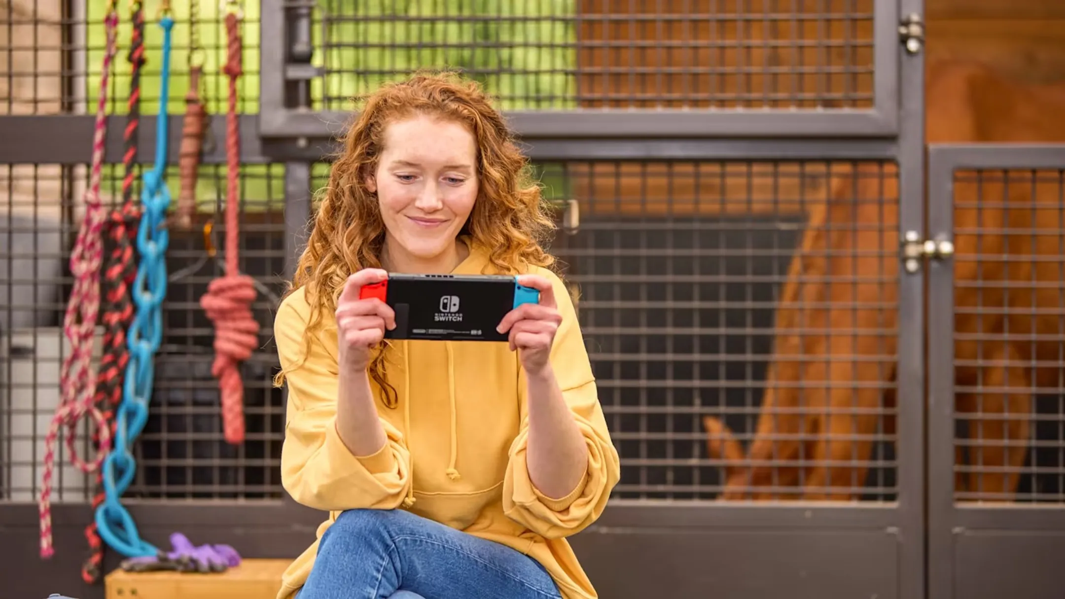 Nintendo Switch Game console - Blue/Red image