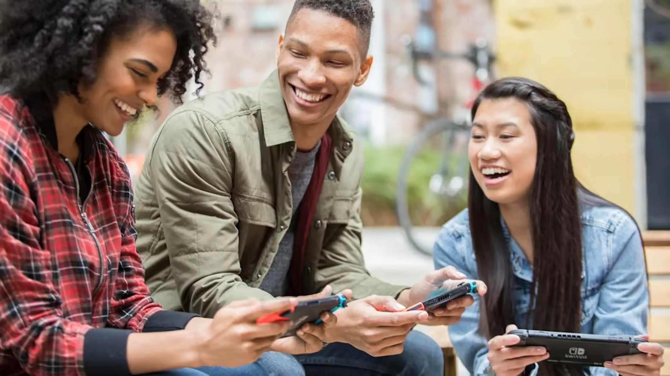 Nintendo  Switch OLED Game console - Blue/Red image