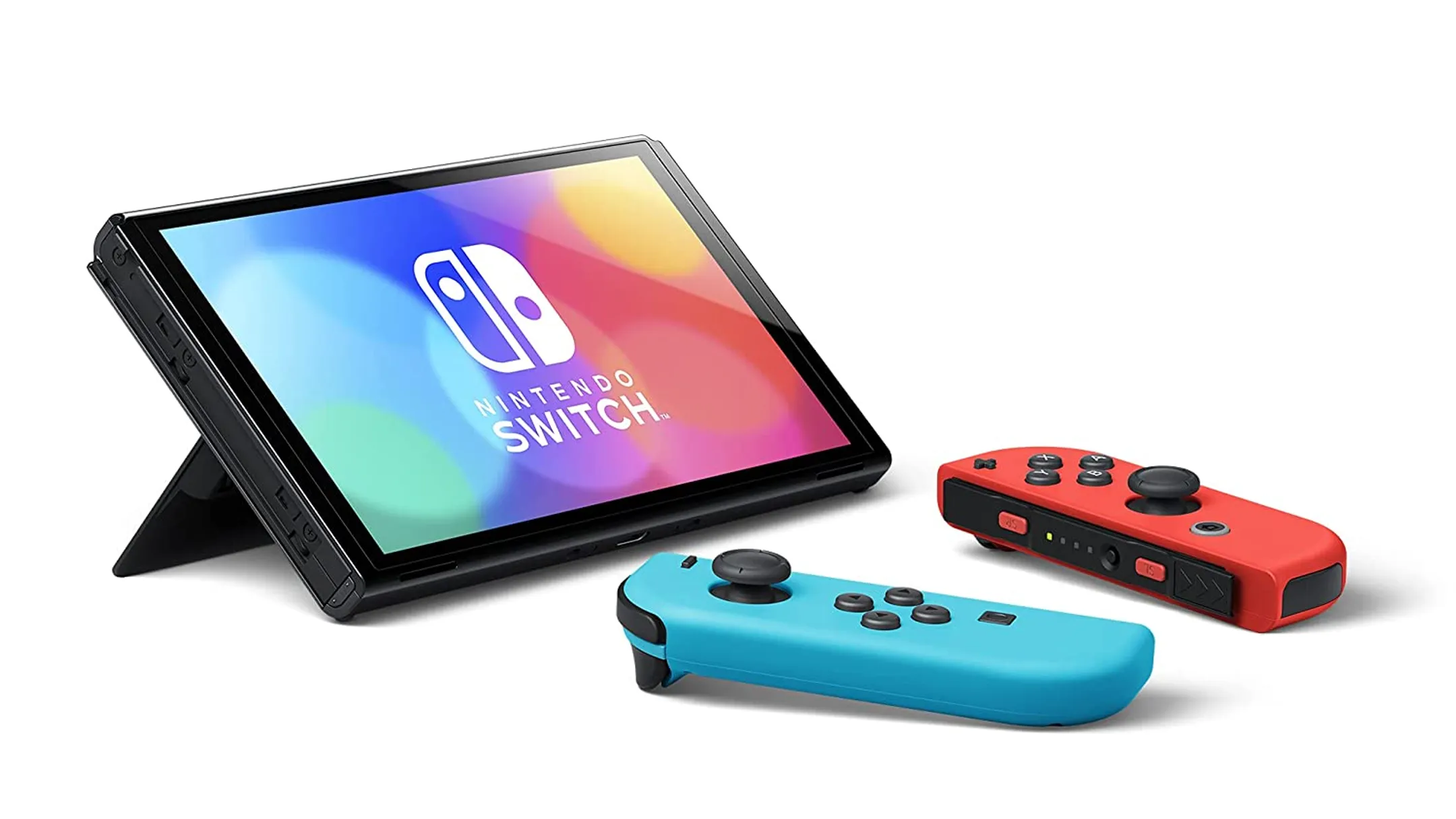 Nintendo  Switch OLED Game console - Blue/Red image