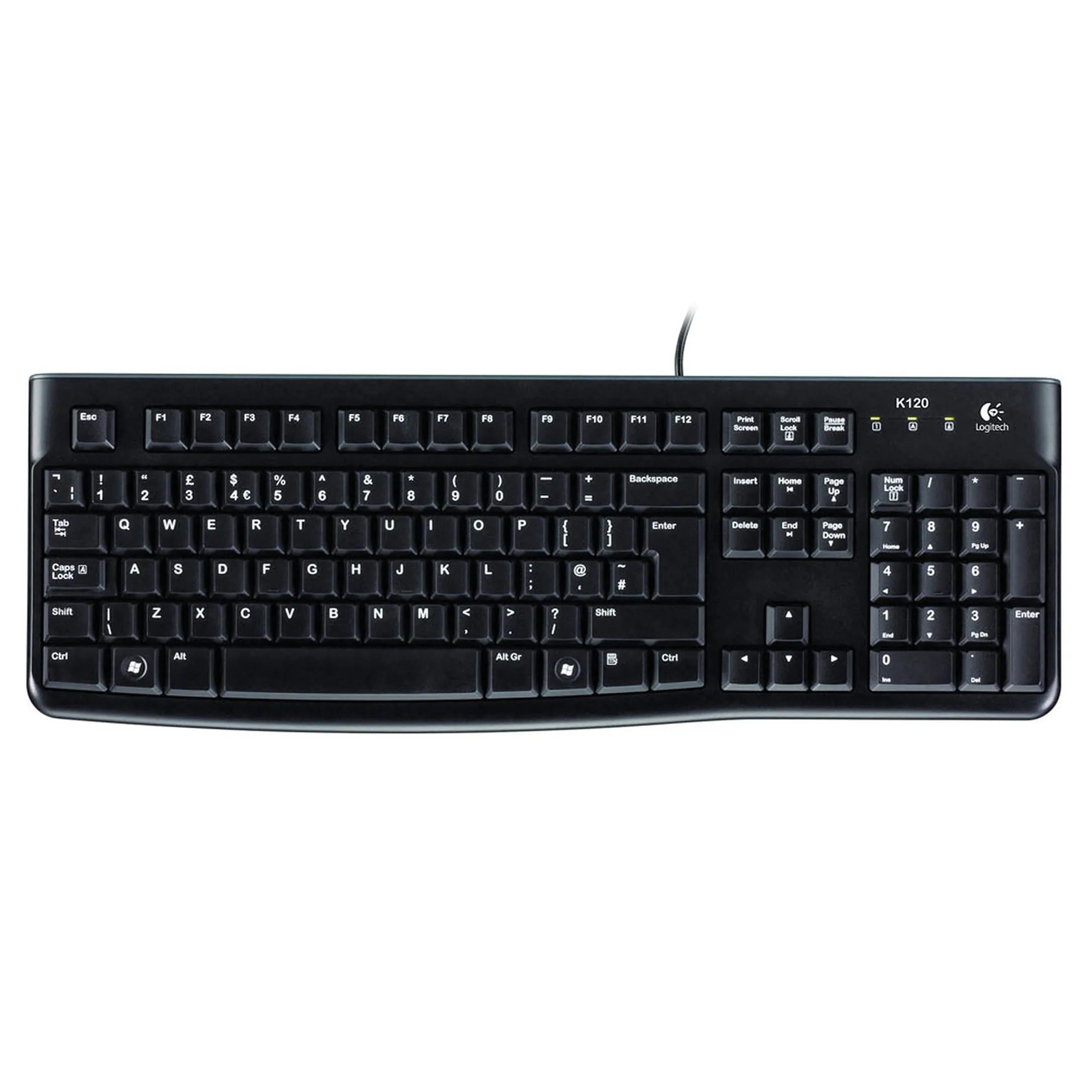 Clavier K120 - QWERTY (US) - Noir