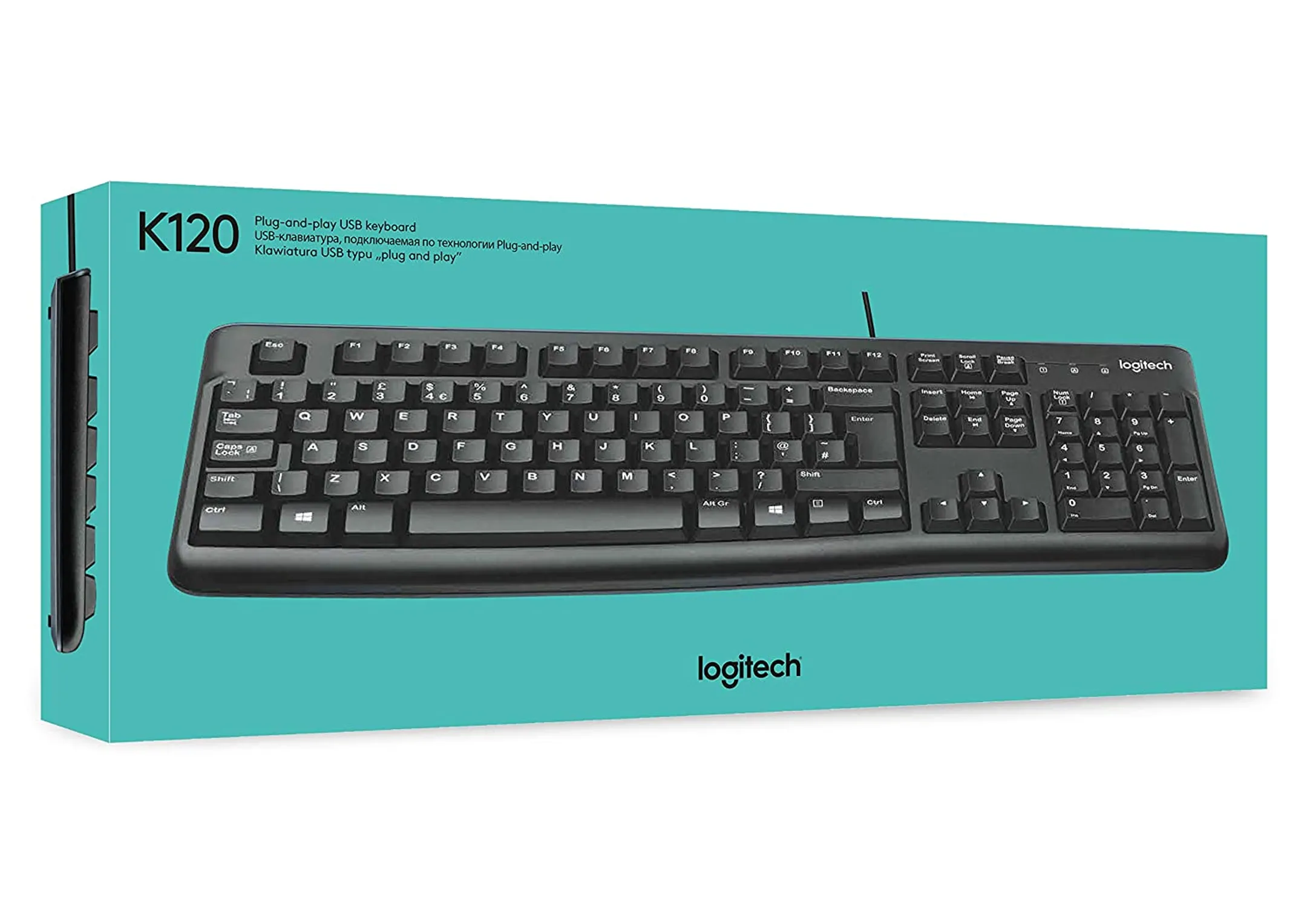 Logitech Clavier K120 - QWERTY (US) - Noir image