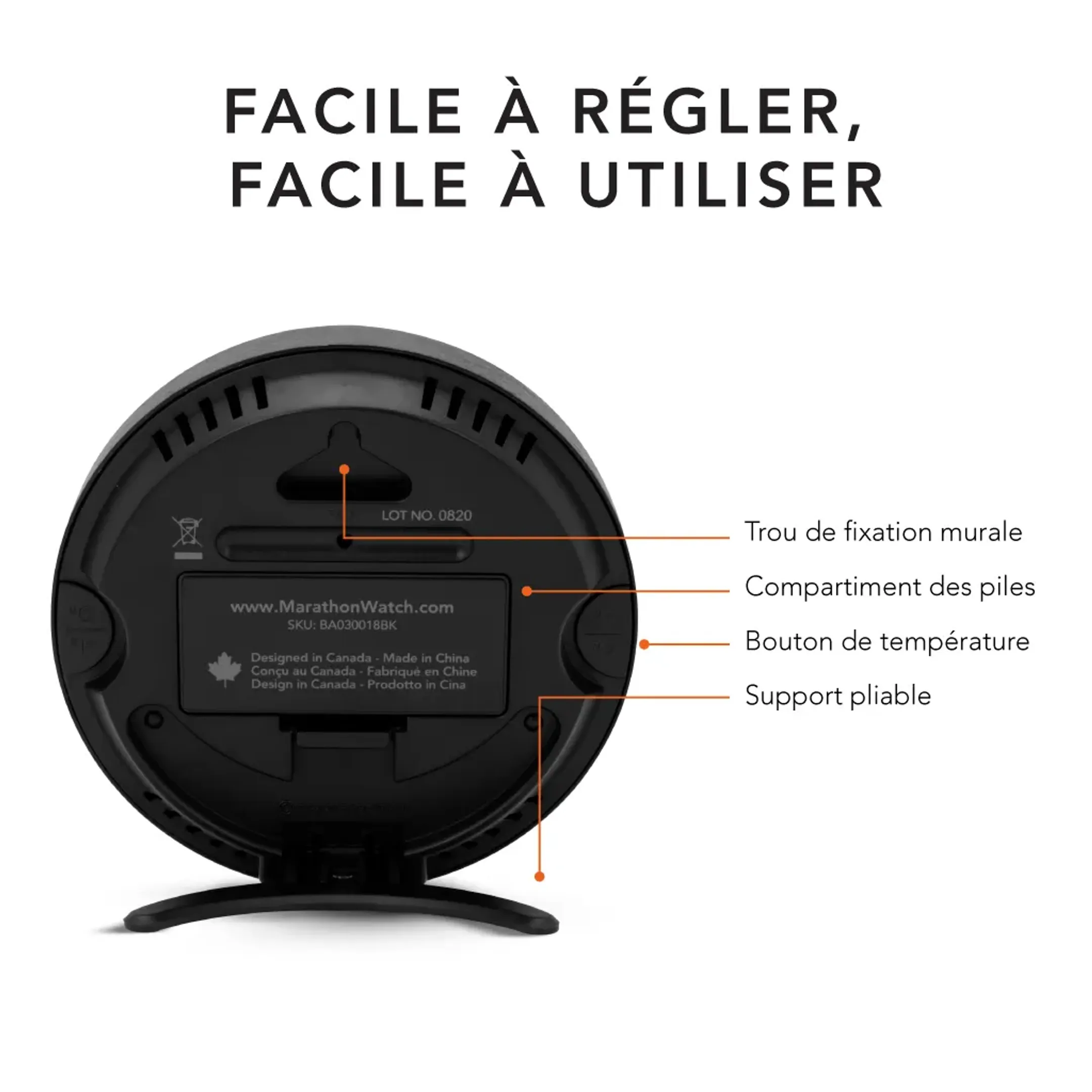 MARATHON Thermomètre et hygromètre sans fil Austin image