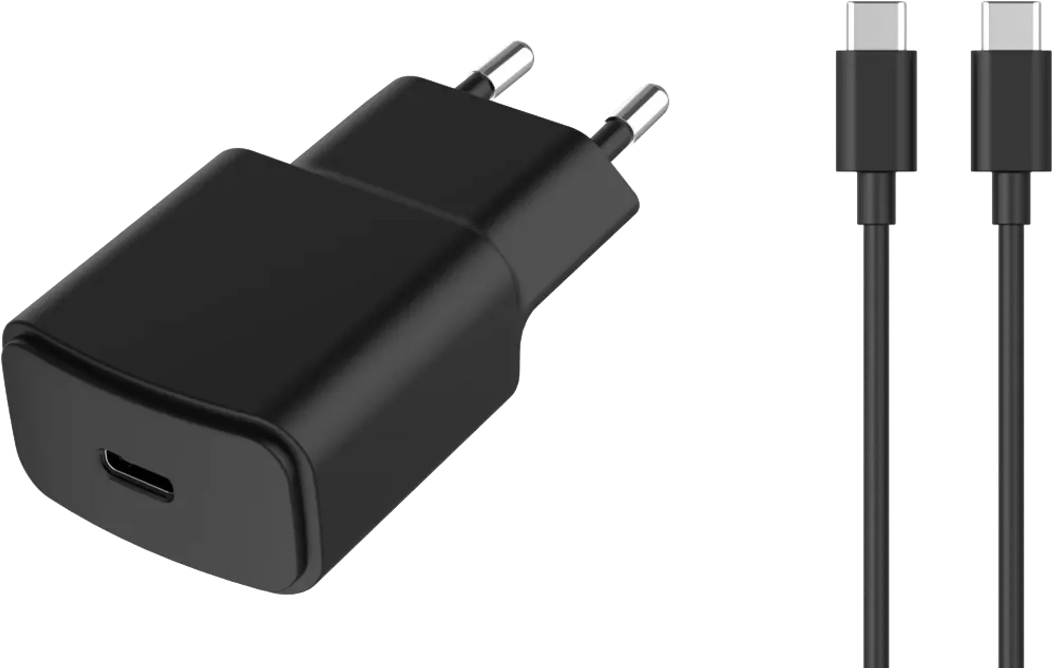 Chargeur secteur USB-C 20 W + Câble USB-C - 1m