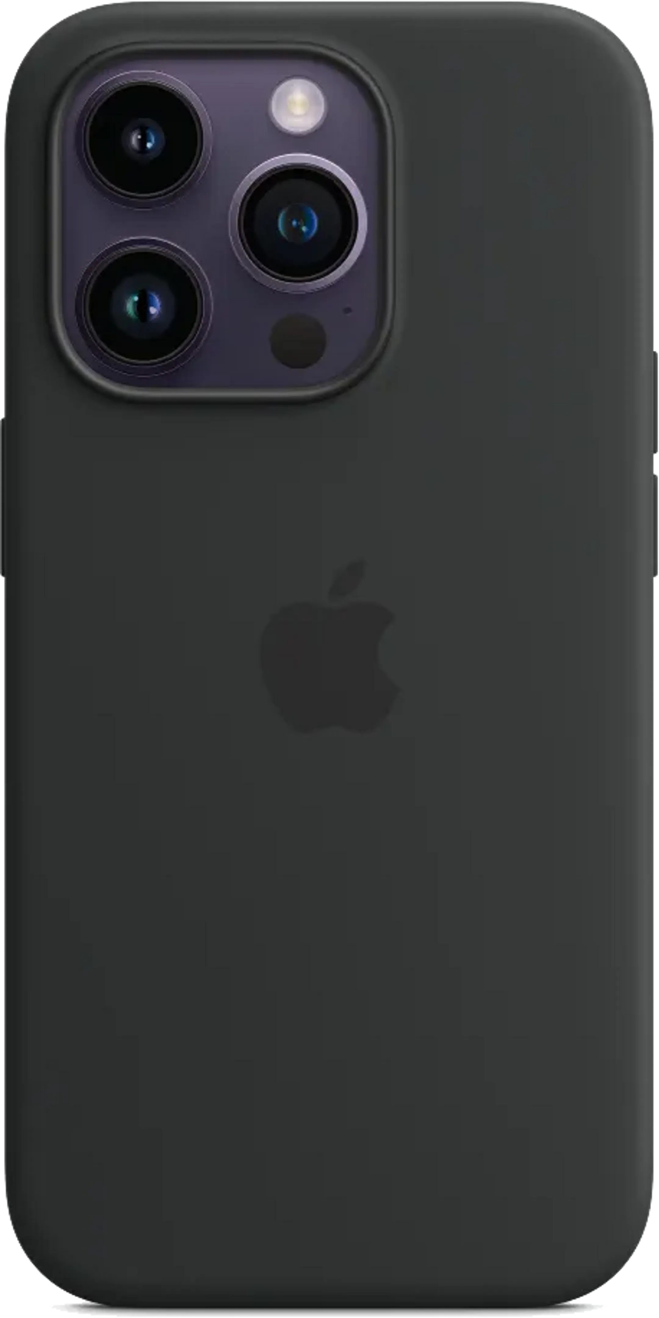 Coque en silicone avec MagSafe pour iPhone 14 Pro - Minuit