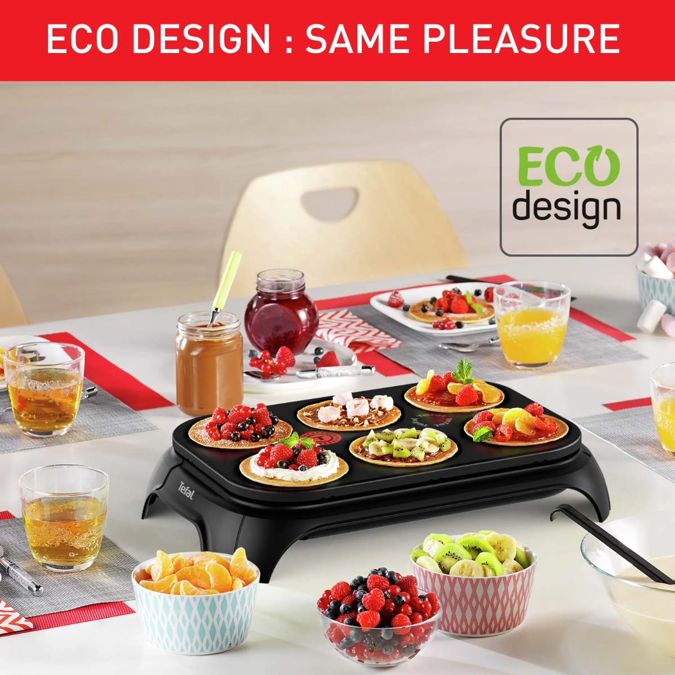 Tefal Eco Crep'Party Eco-designed Crepe Maker - PY55E810 image