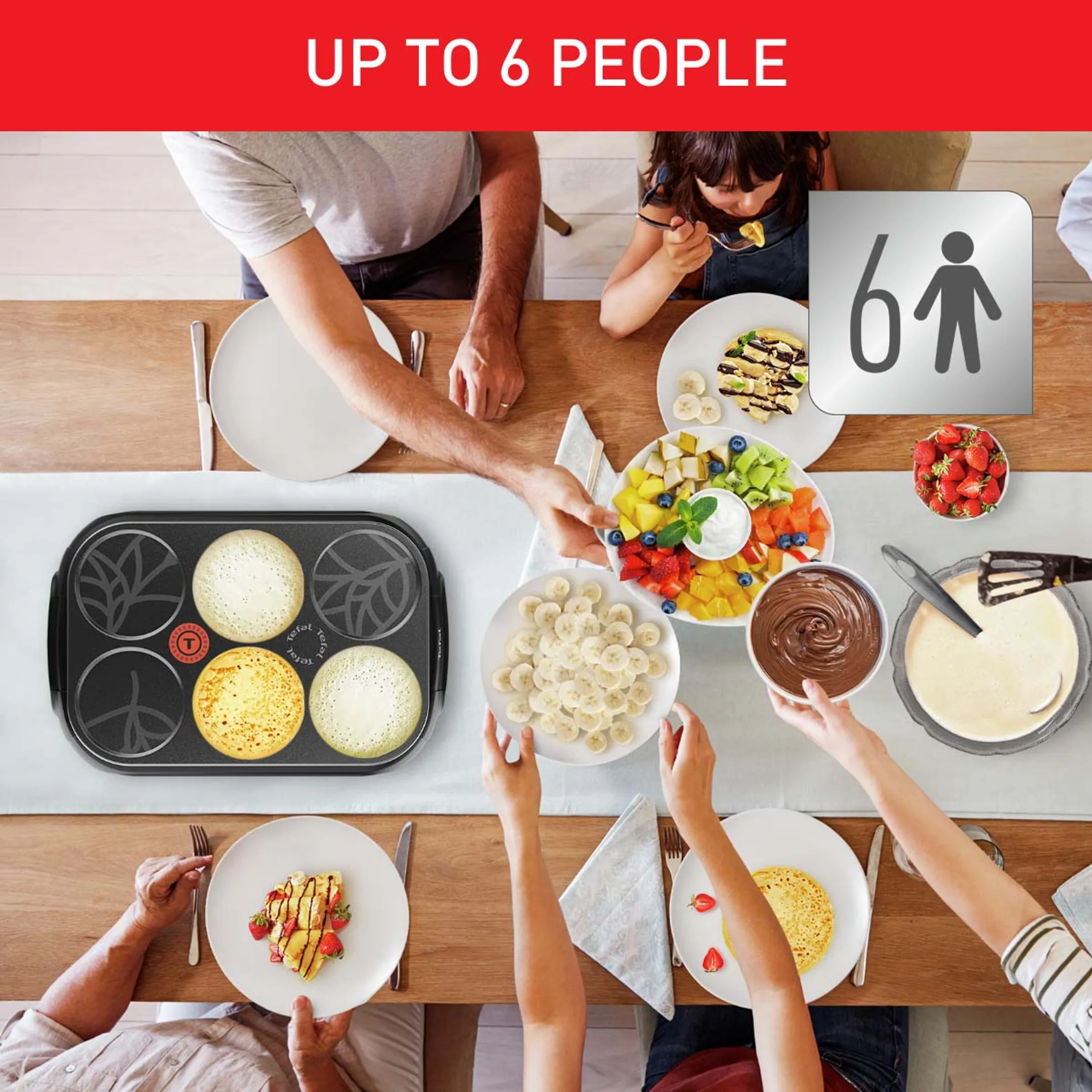 Tefal Eco Crep'Party Eco-designed Crepe Maker - PY55E810 image