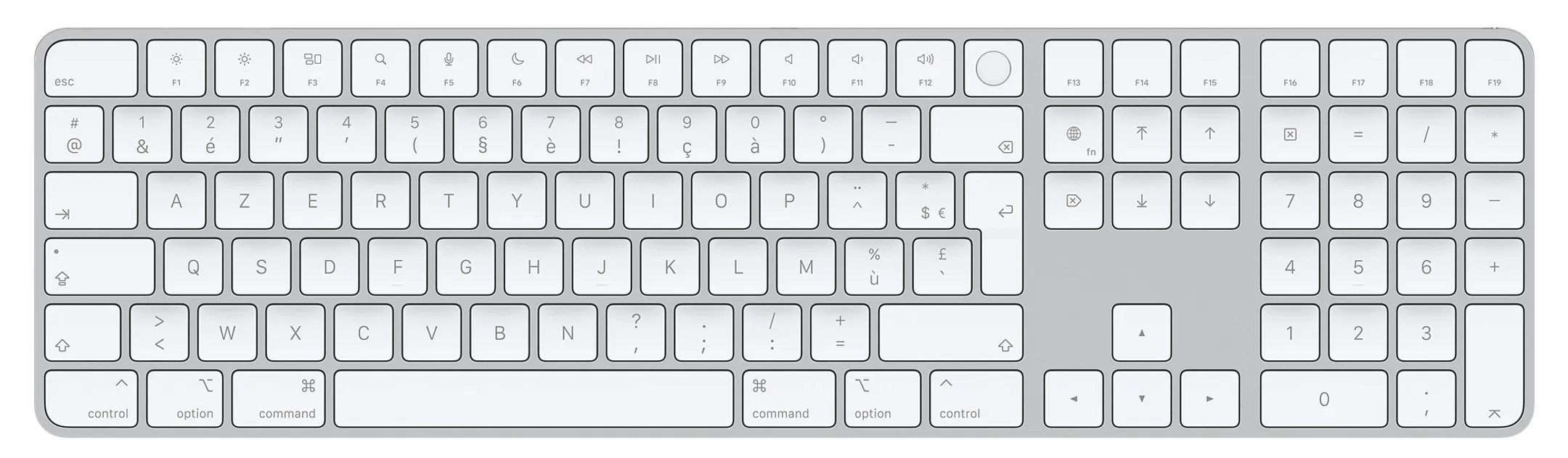 Clavier Magic Keyboard avec Touch ID et pavé numérique - AZERTY