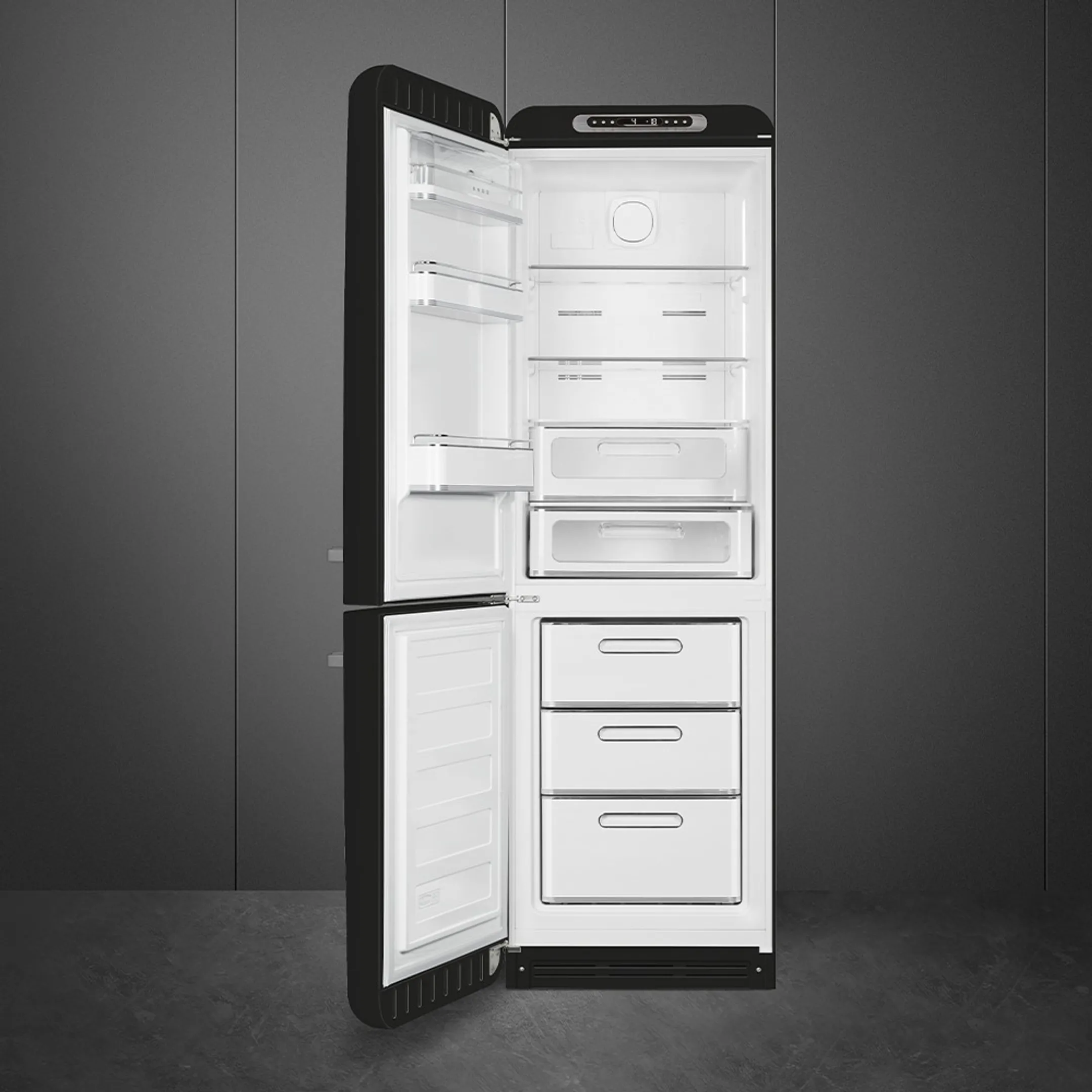 Smeg FAB32LBL5 Schwarz Kühl-/Gefrierkombi image