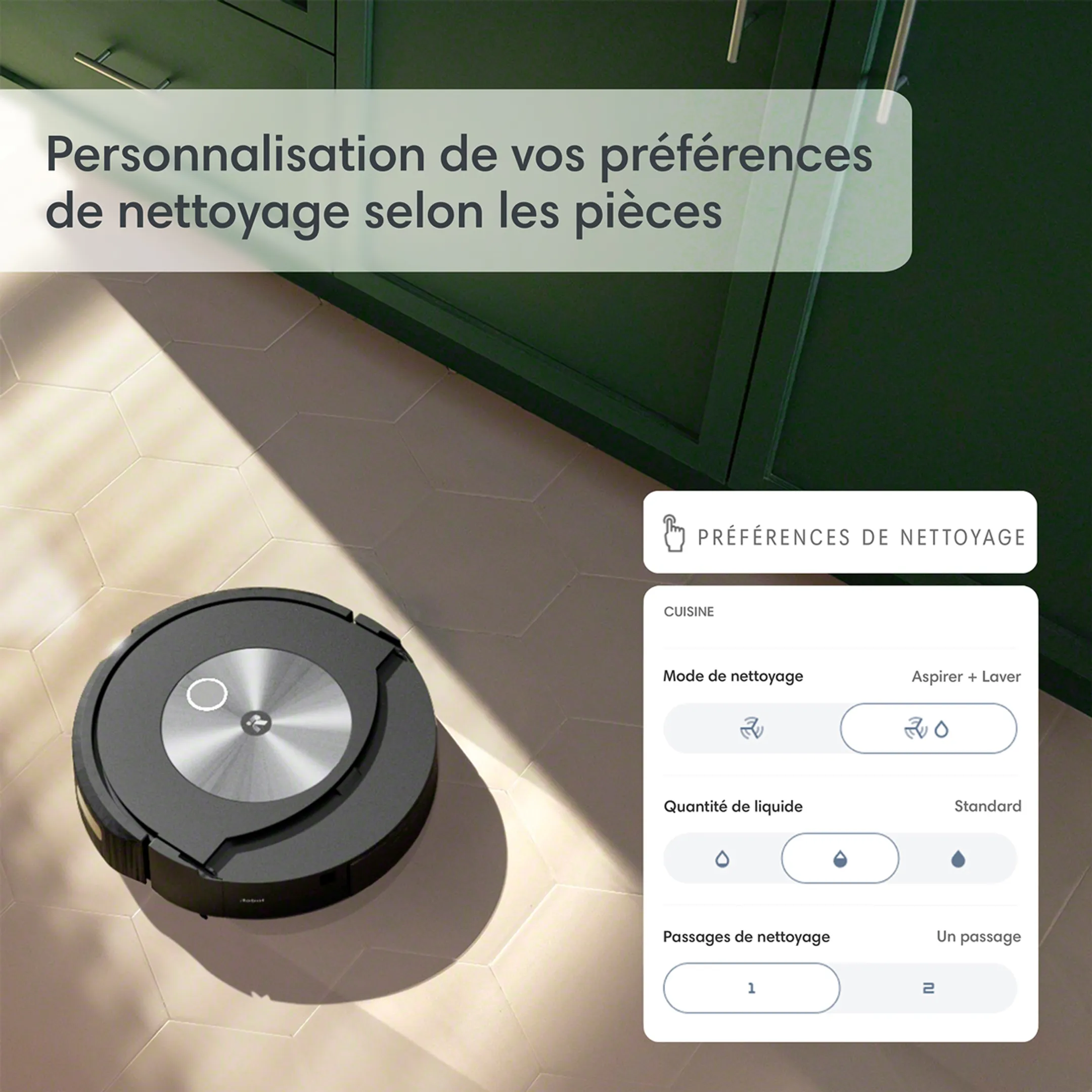 iRobot Aspirateur robot et laveur Roomba Combo j7 image